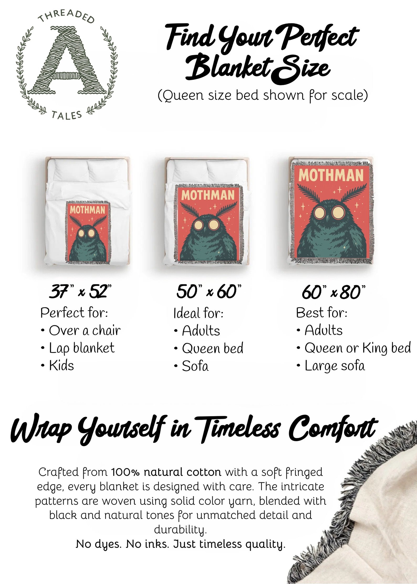 Perfect Mothman Themed Blanket Sofa Kids Product