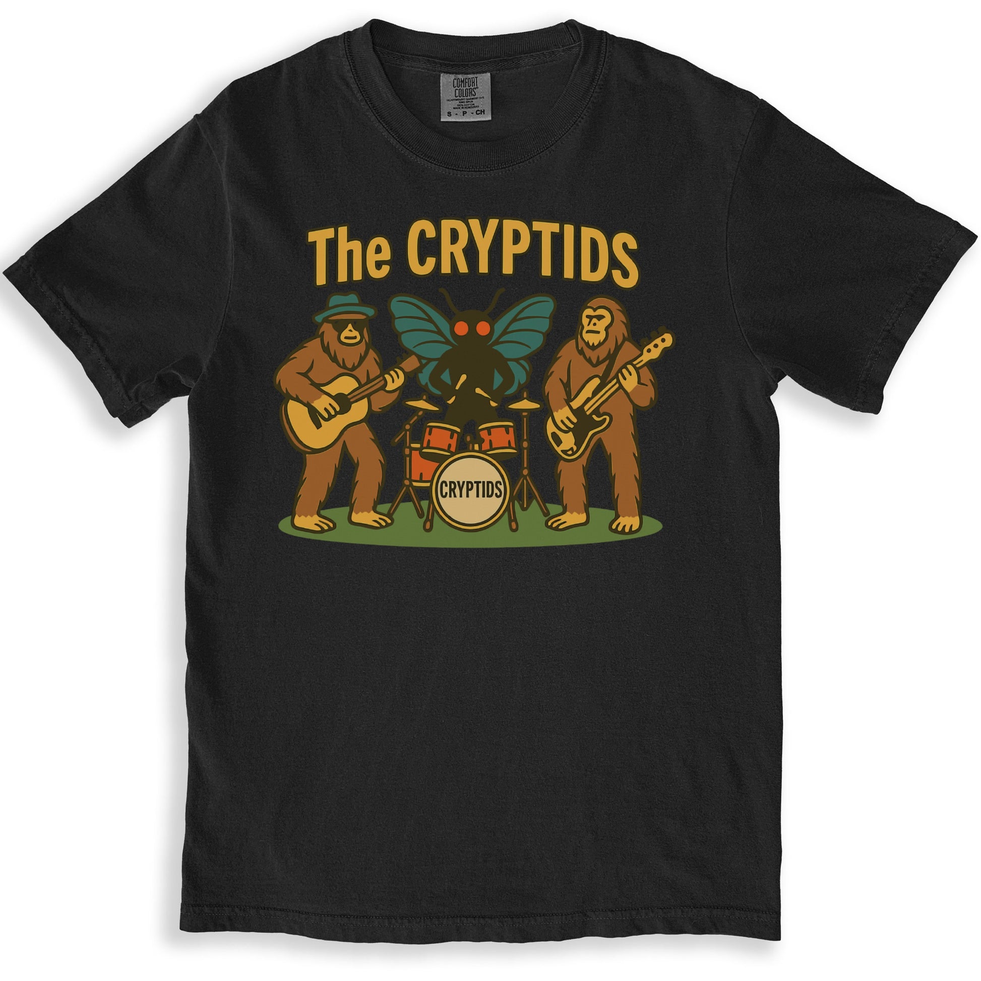 The Cryptids Band Graphic Tee Shirt Novelty product