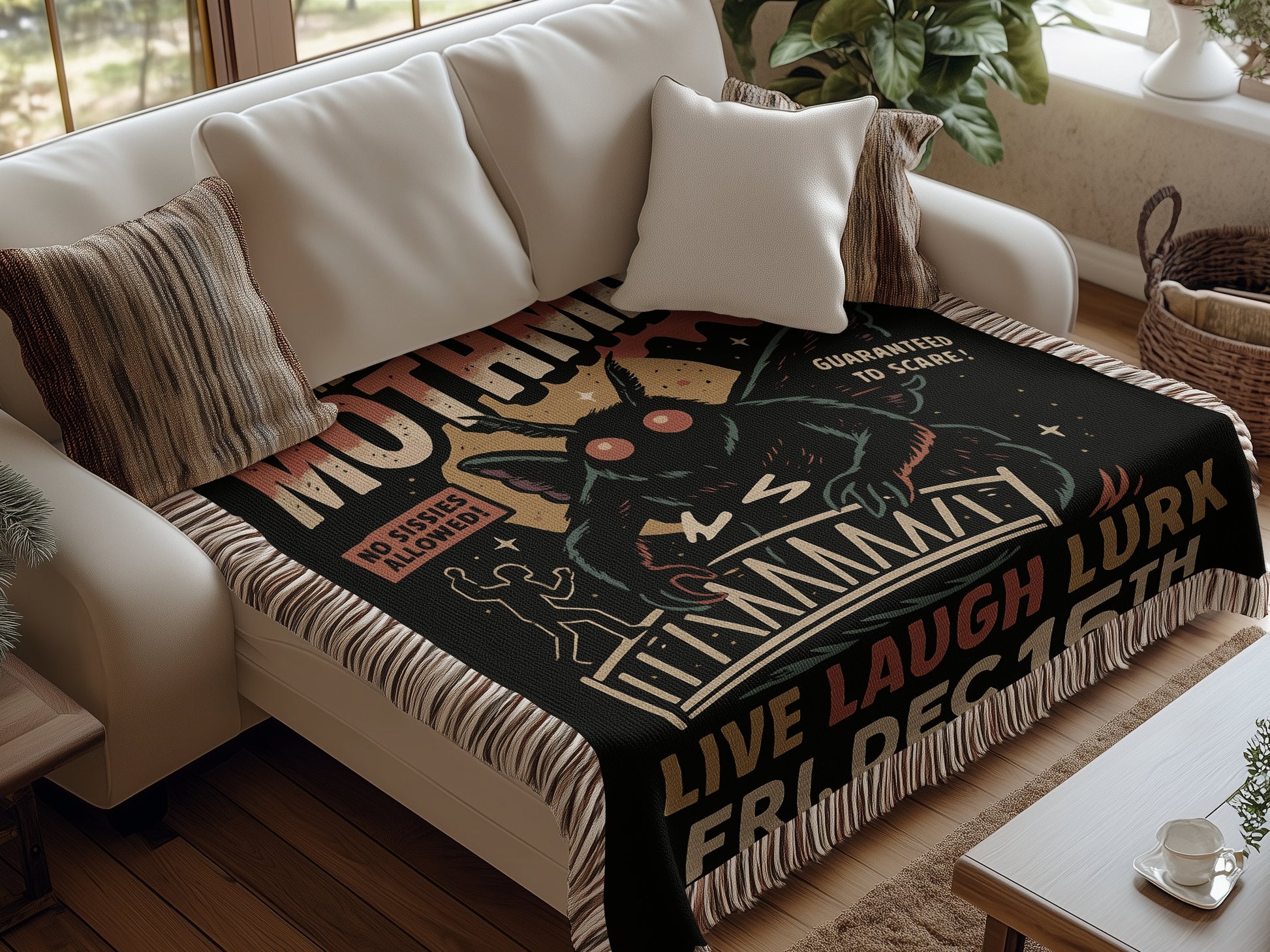 Live Laugh Lurk Throw Blanket Product Type