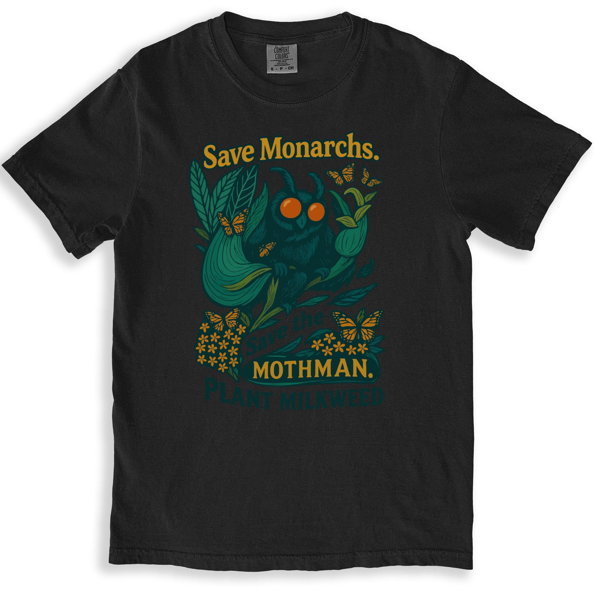 Save Monarchs Mothman Plant Milkweed Graphic T-Shirt product