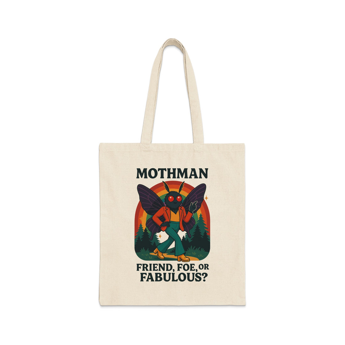 Mothman Friend Foe or Fabulous Tote Bag product type