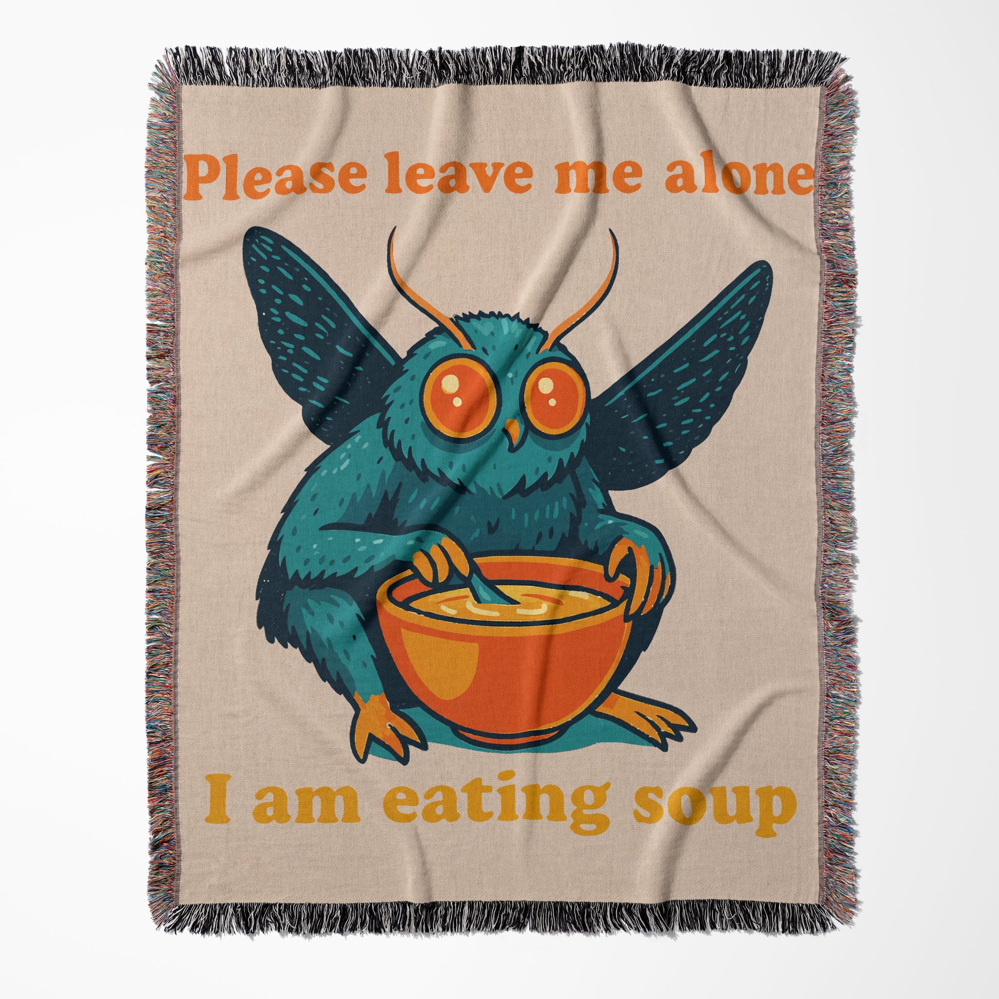 Please Leave Me Alone Eating Soup Blanket product type