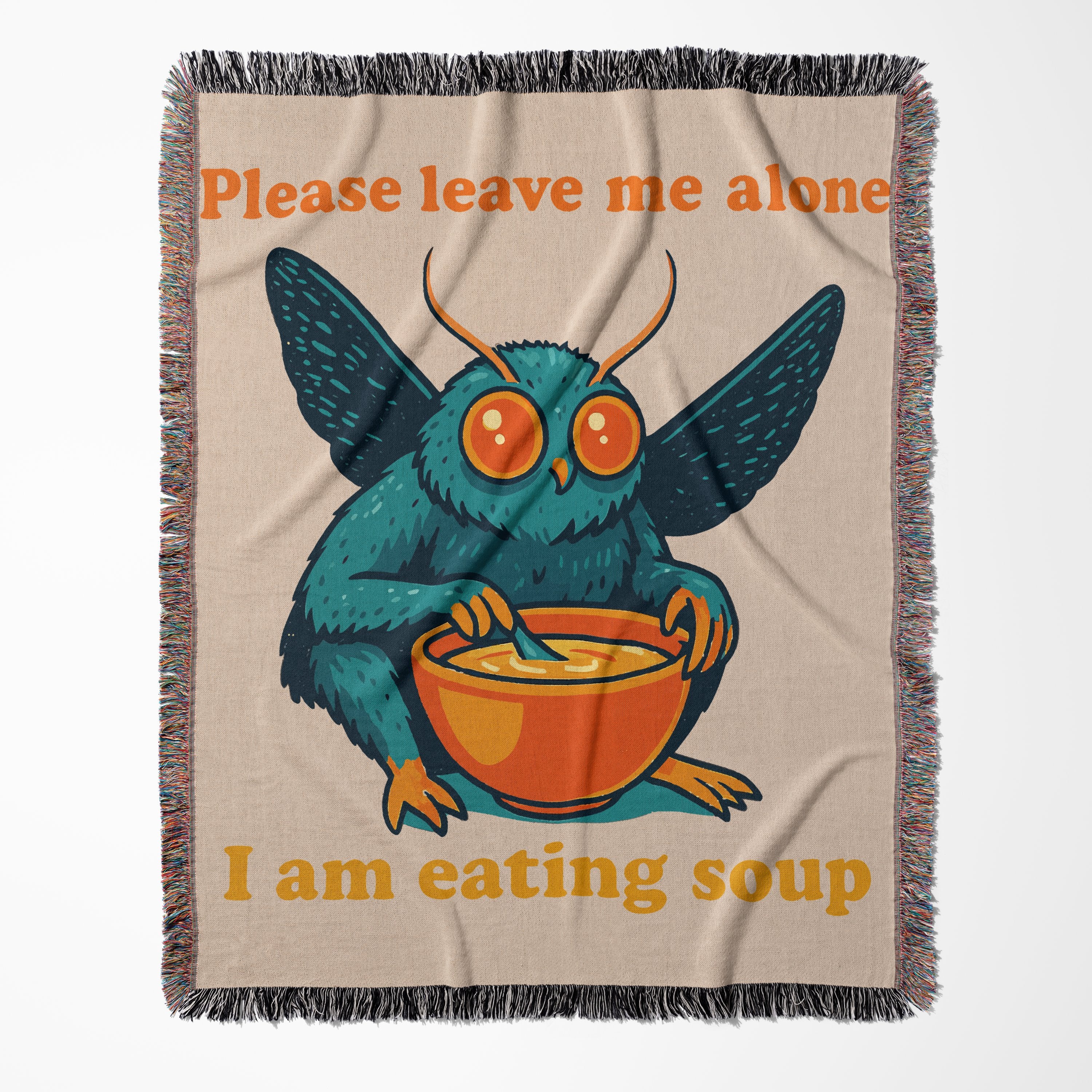 Please Leave Me Alone Eating Soup Blanket product type