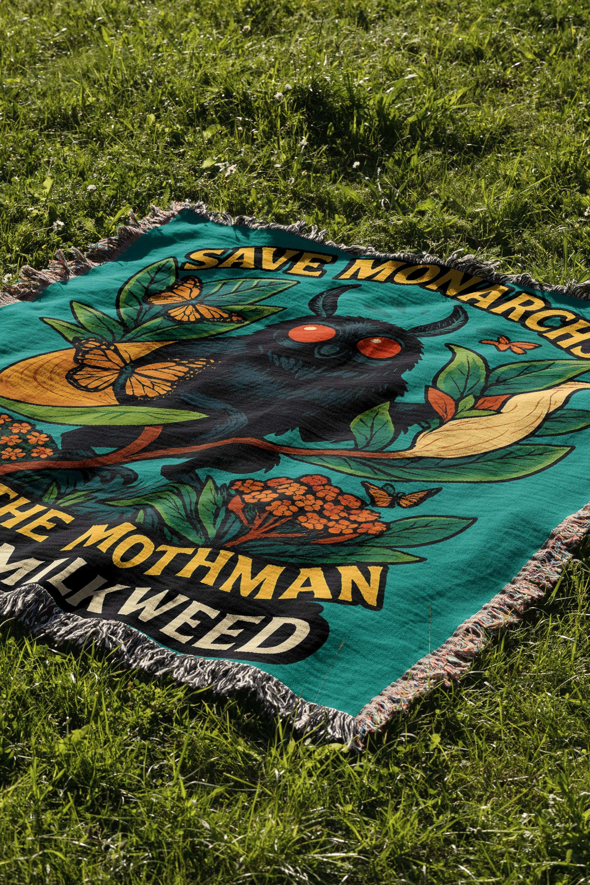 Save Monarchs The Mothman Milkweed blanket product