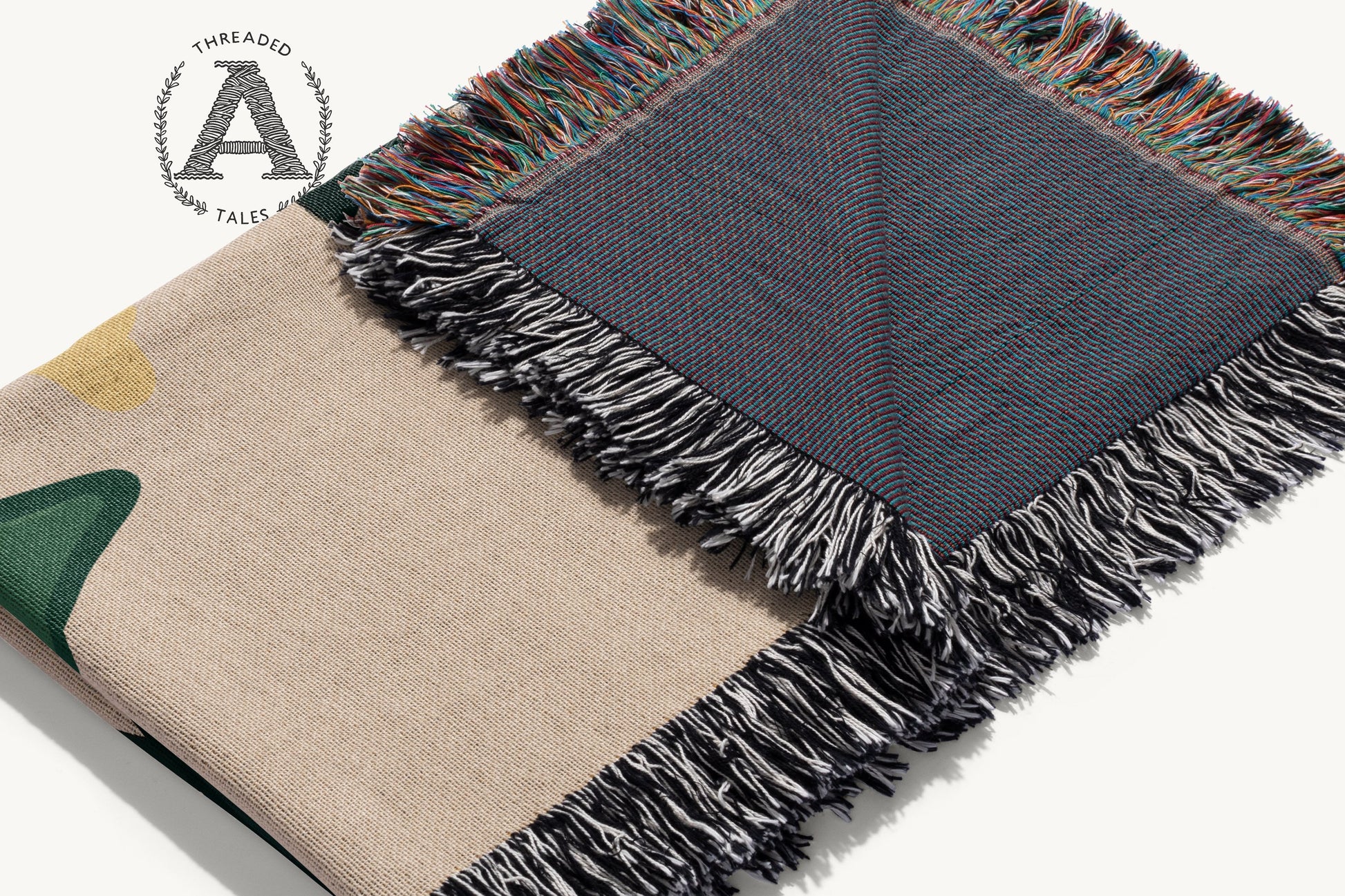 Colorful Fringed Blanket with Intricate Design product