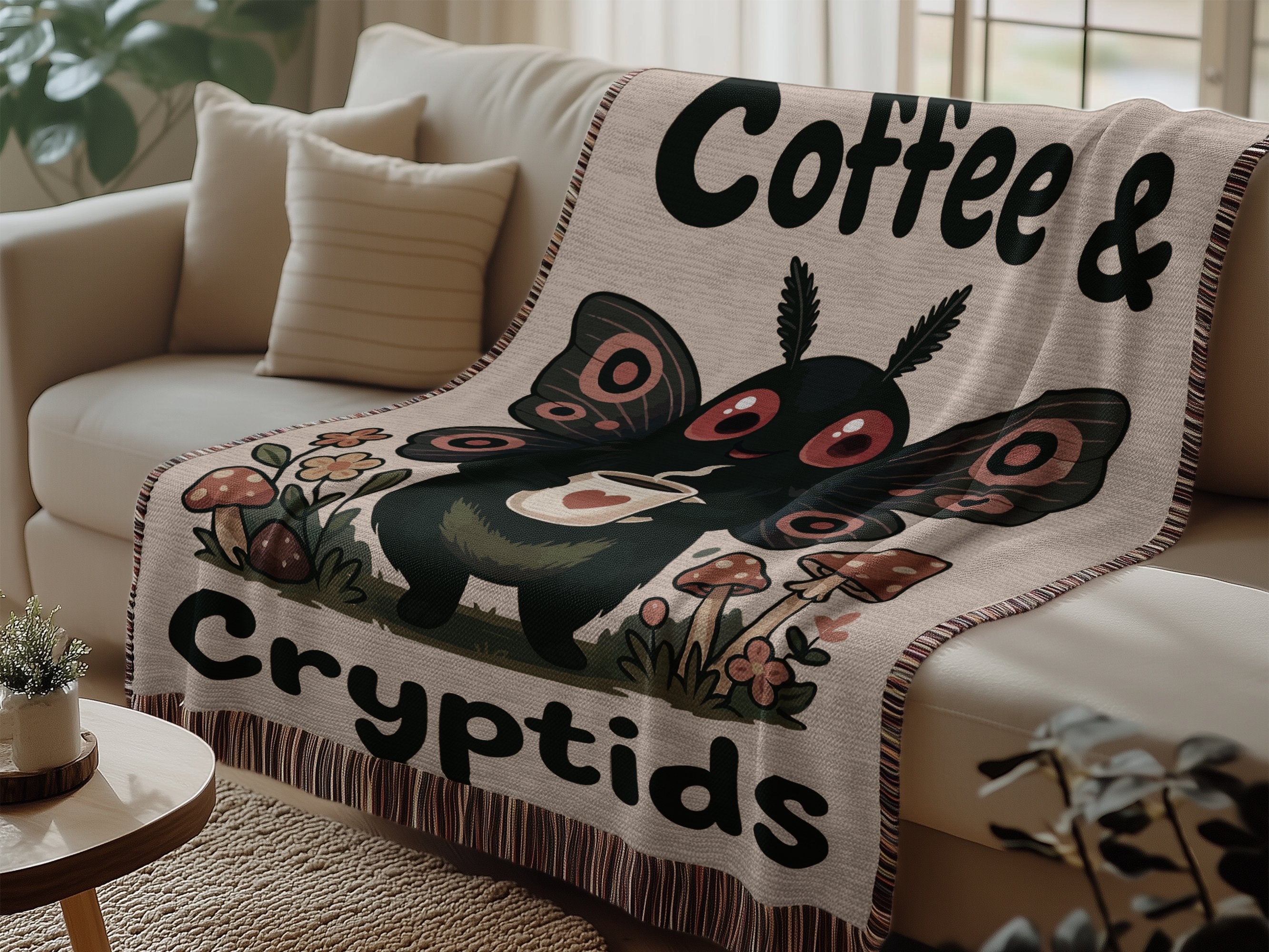 Coffee & Cryptids Cozy Blanket product type
