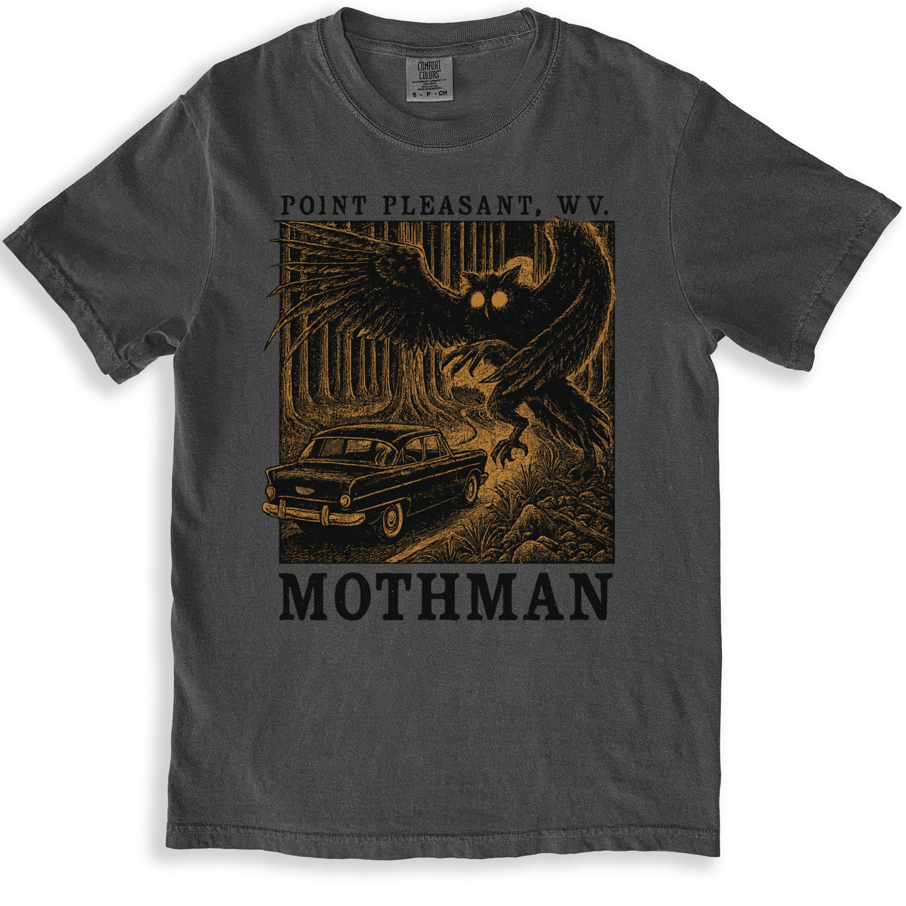 Point Pleasant WV Mothman Design Graphic T-Shirt