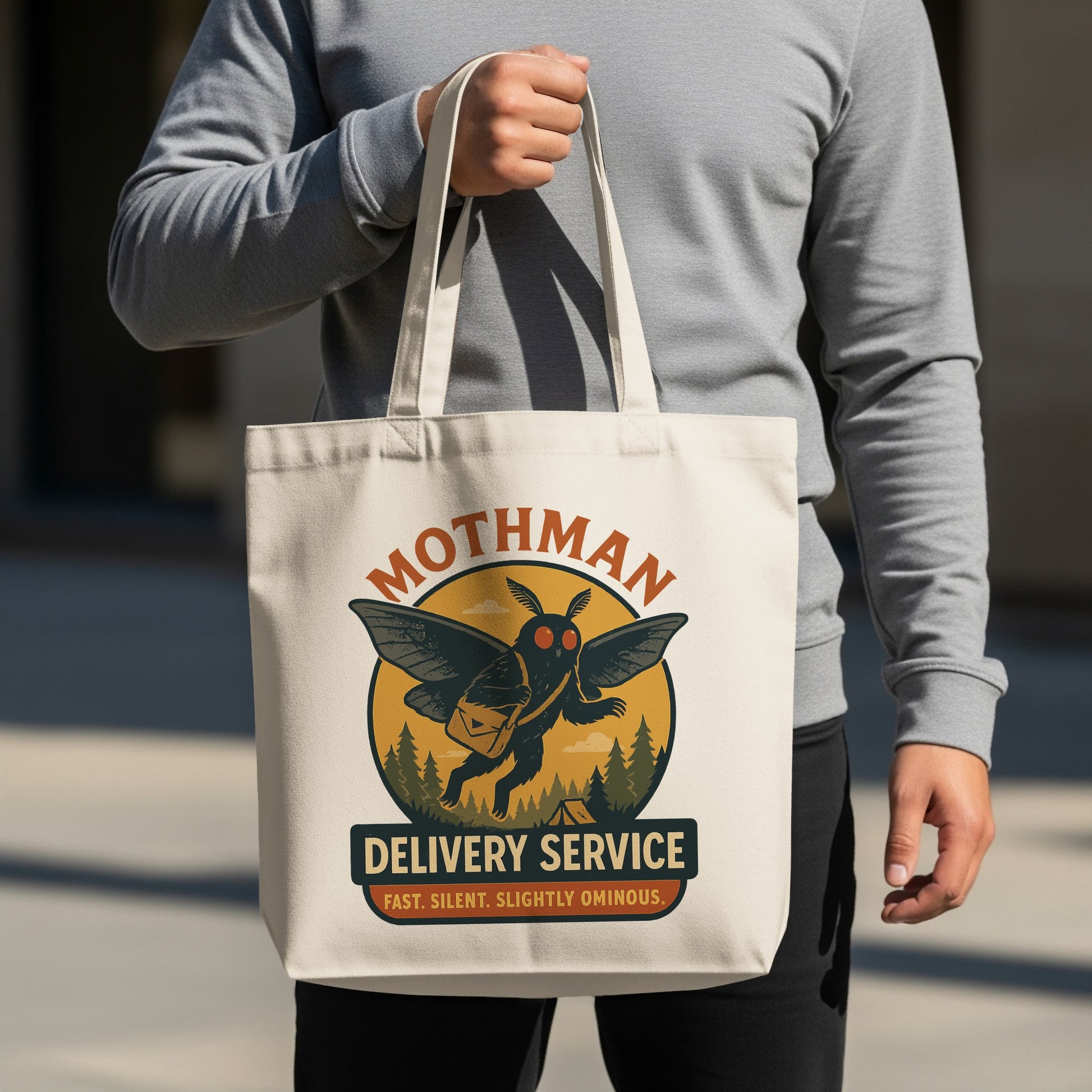 Mothman Delivery Service Eco-Friendly Tote Bag product type