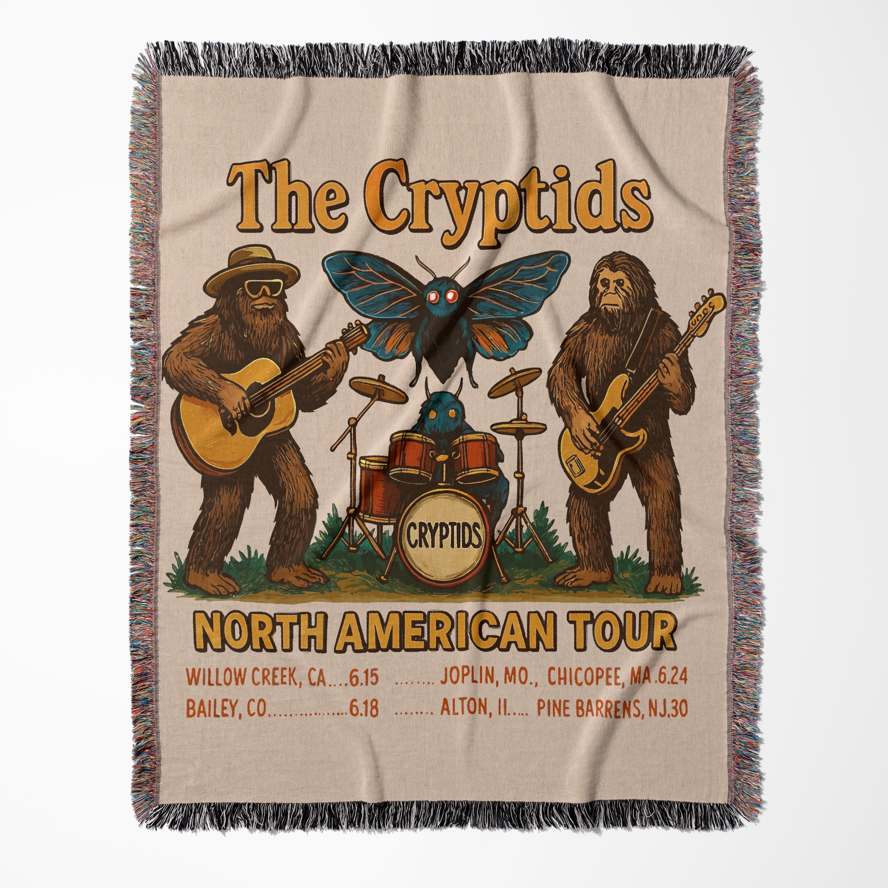 The Cryptids North American Tour Blanket product