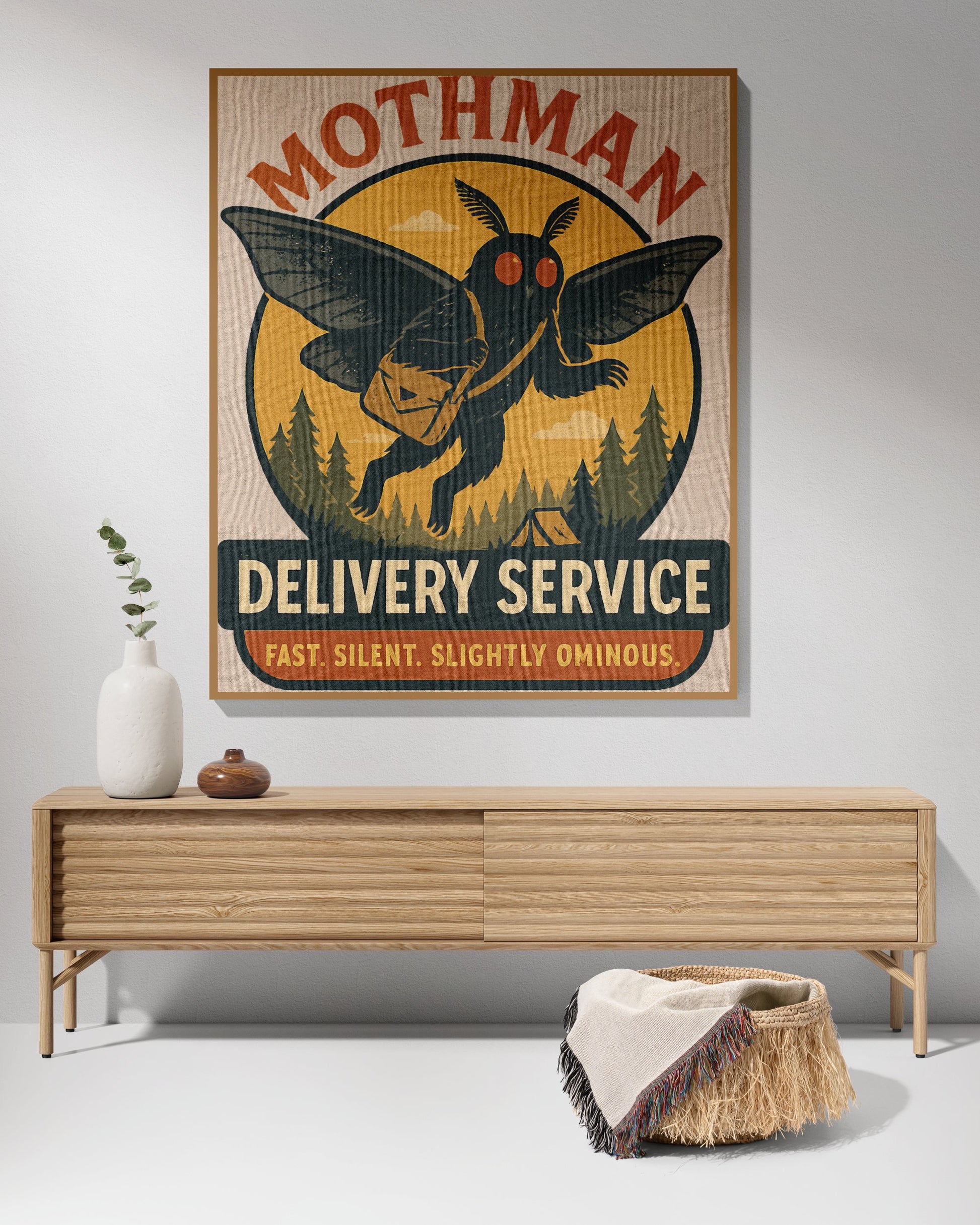 Mothman Delivery Service Fast Silent Ominous product type