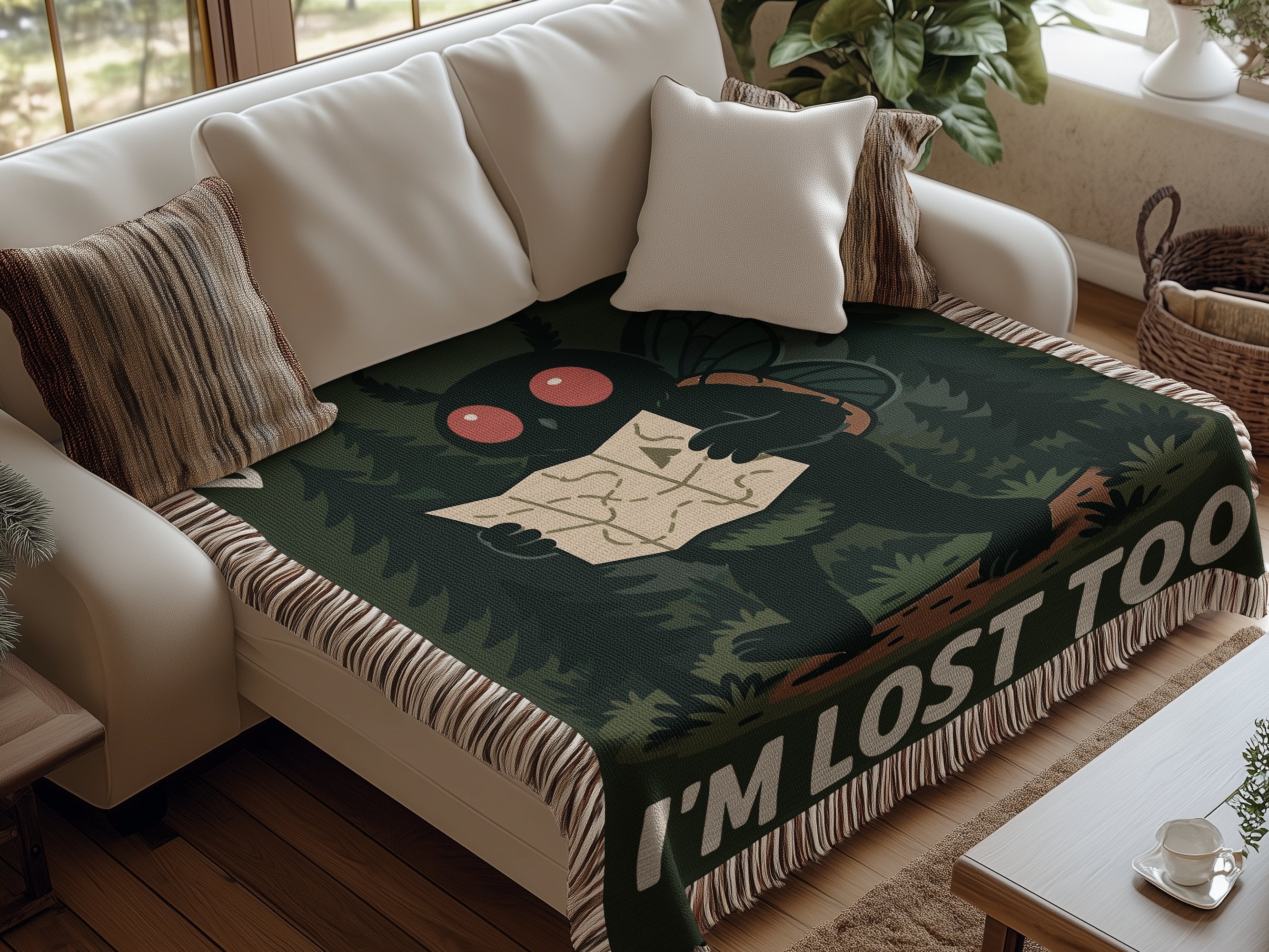 I'm Lost Too Cartoon Design Blanket product