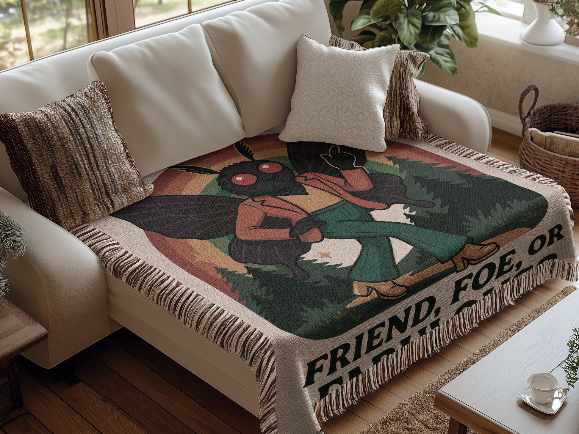 Friend Foe Or Fantasy Throw Blanket product type