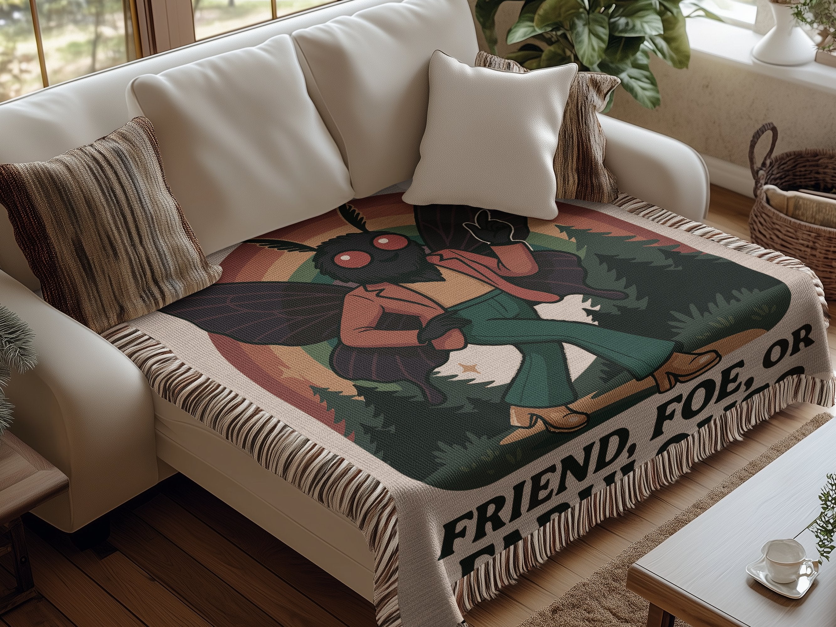 Friend Foe Or Fantasy Throw Blanket product type