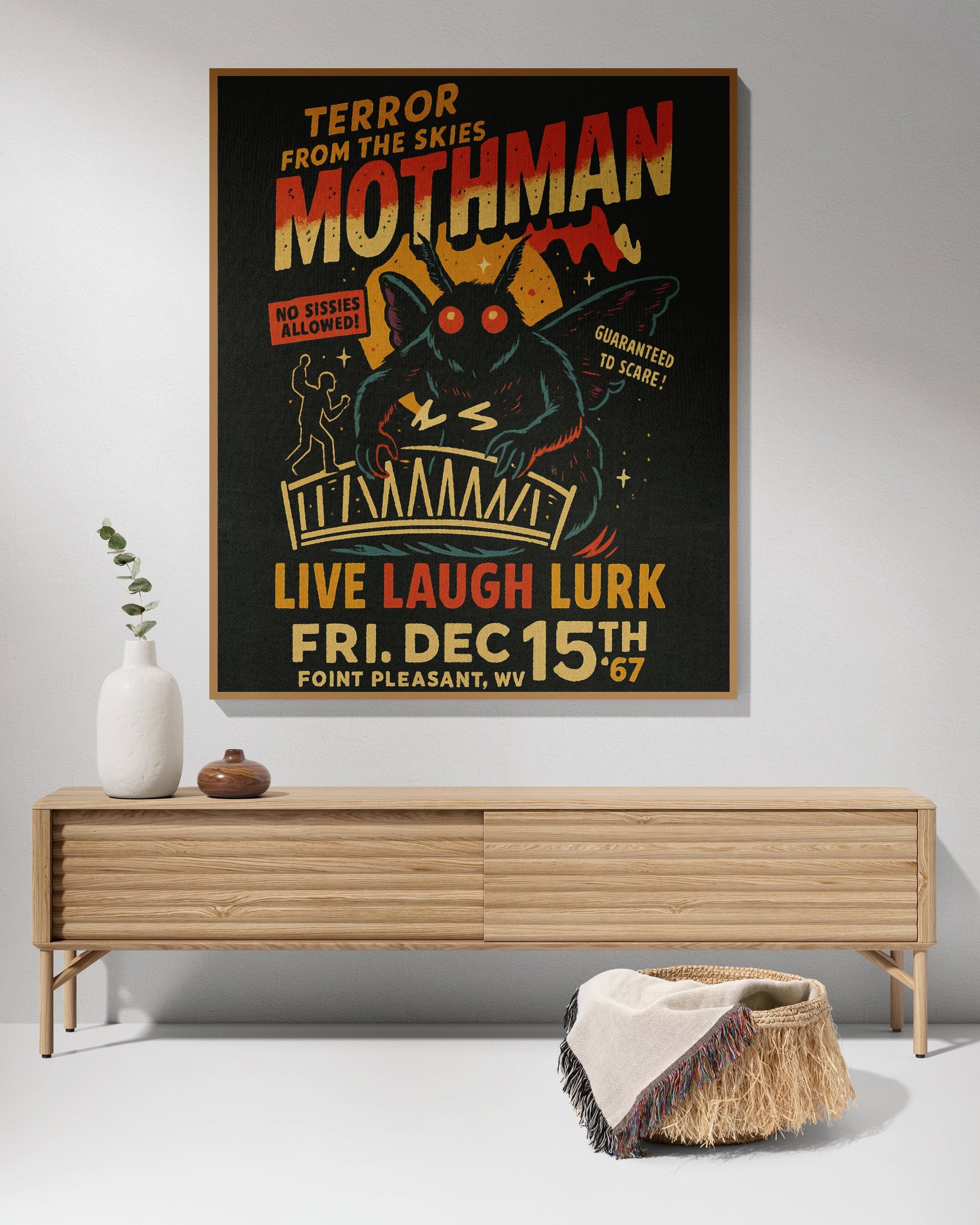 Terror from the Skies Mothman Live Laugh Lurk product