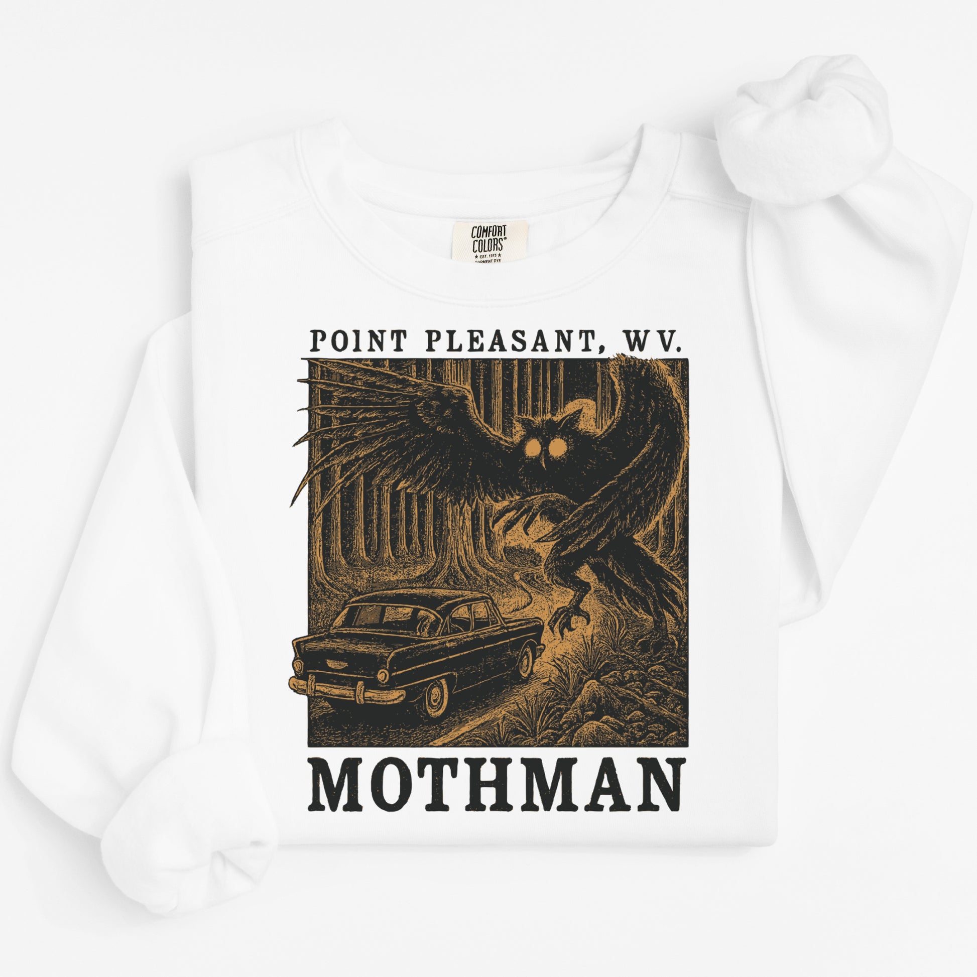 Point Pleasant WV Mothman graphic sweatshirt product