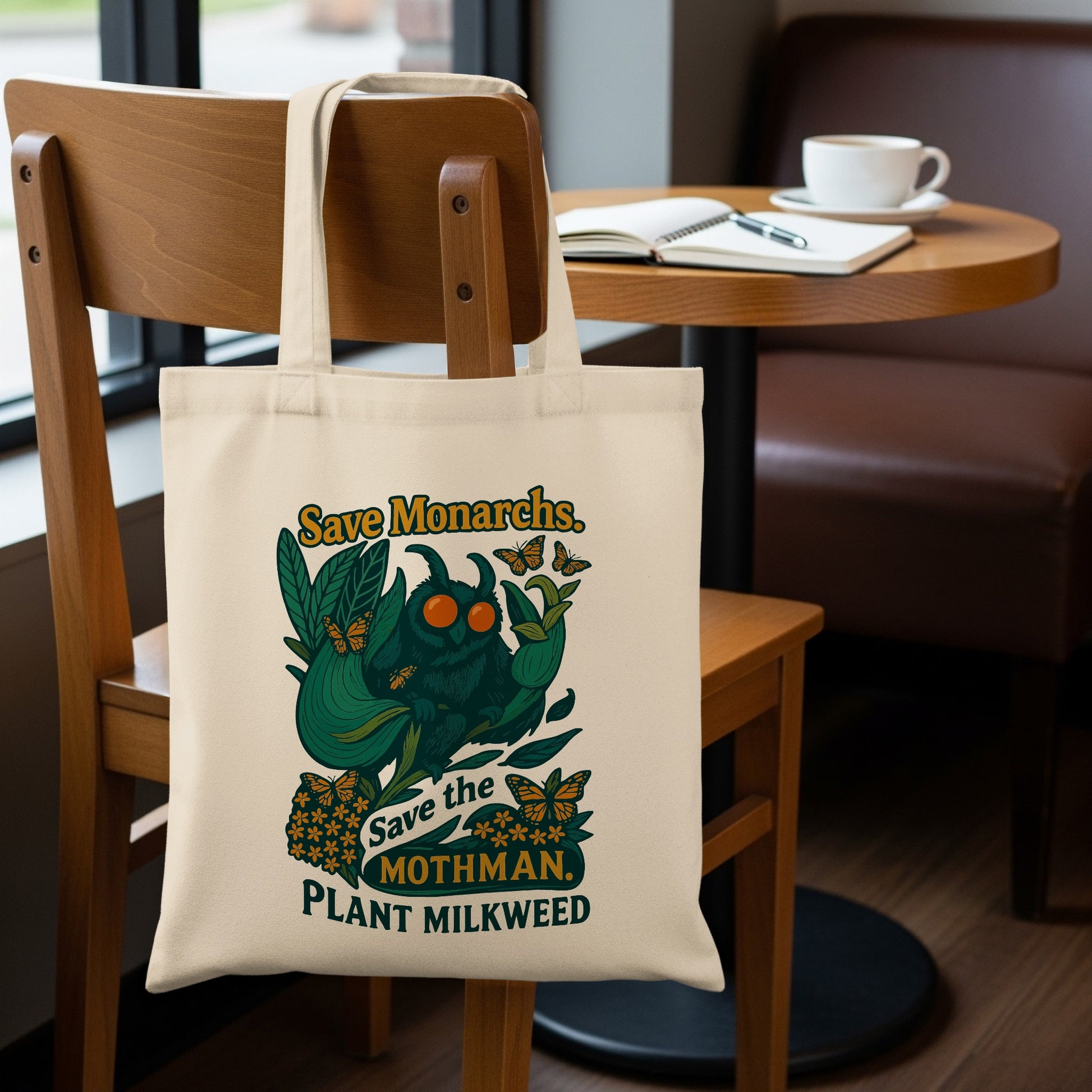Save the Mothman Plant Milkweed Tote Bag product