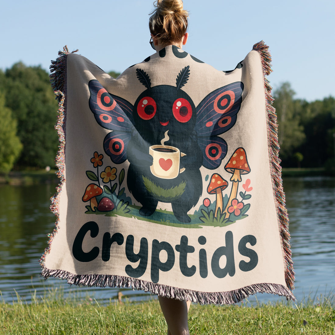 Coffee and Cryptids Graphic Blanket product