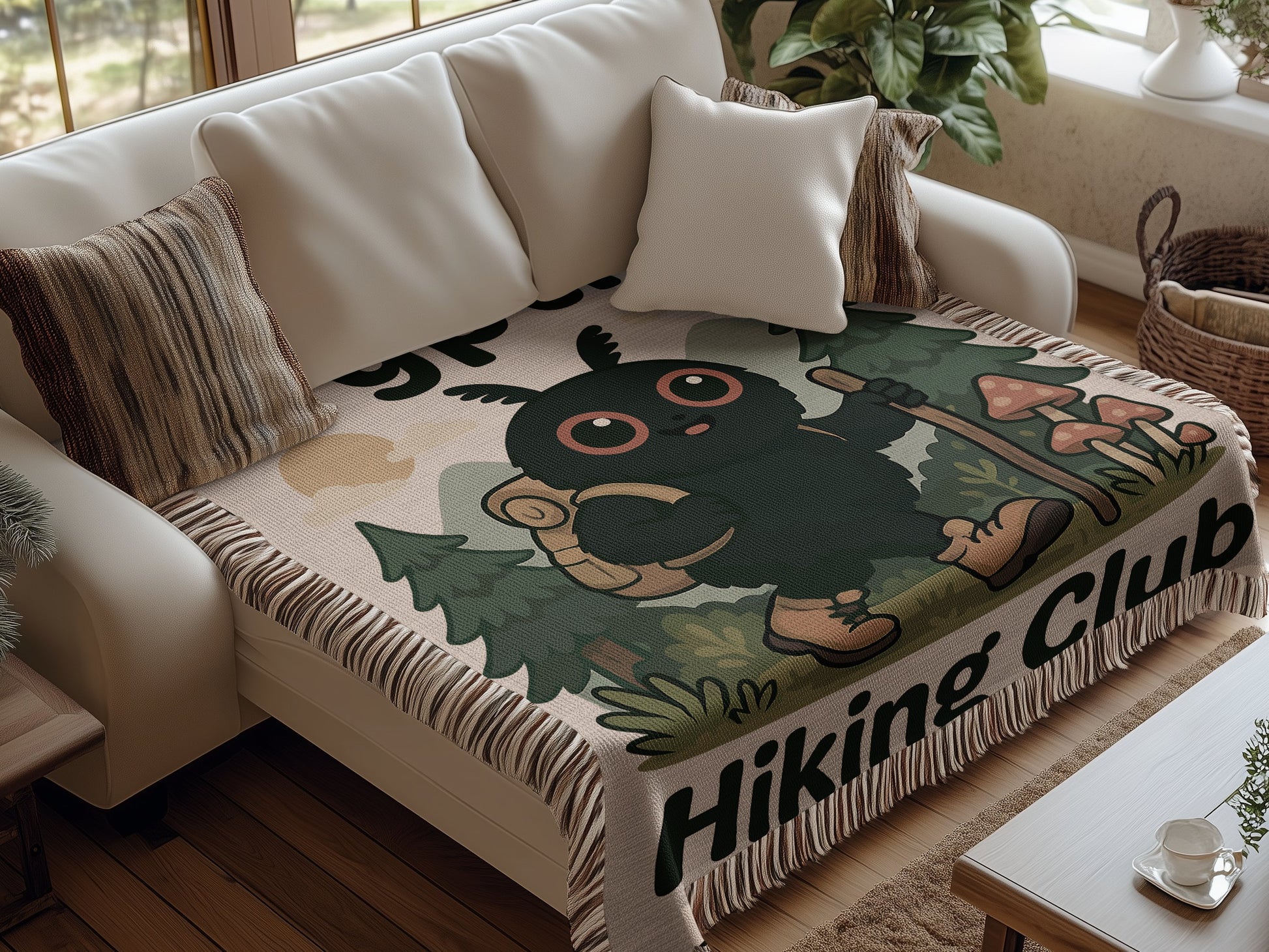 Adorable Hiking Club Throw Blanket product