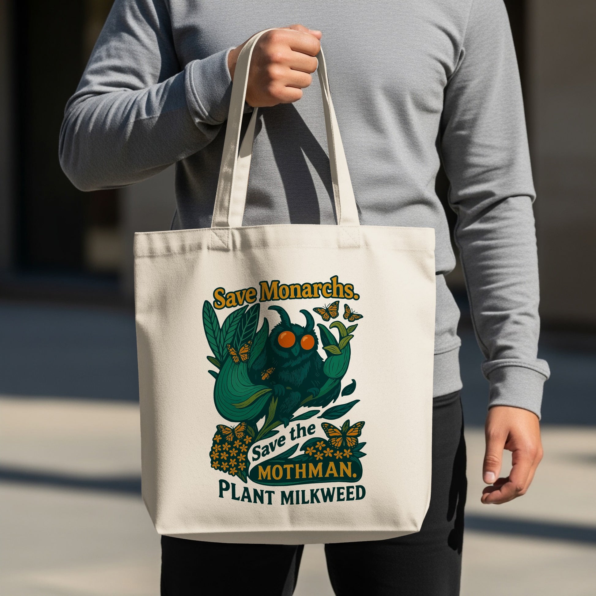Save the Mothman Plant Milkweed Tote Bag product