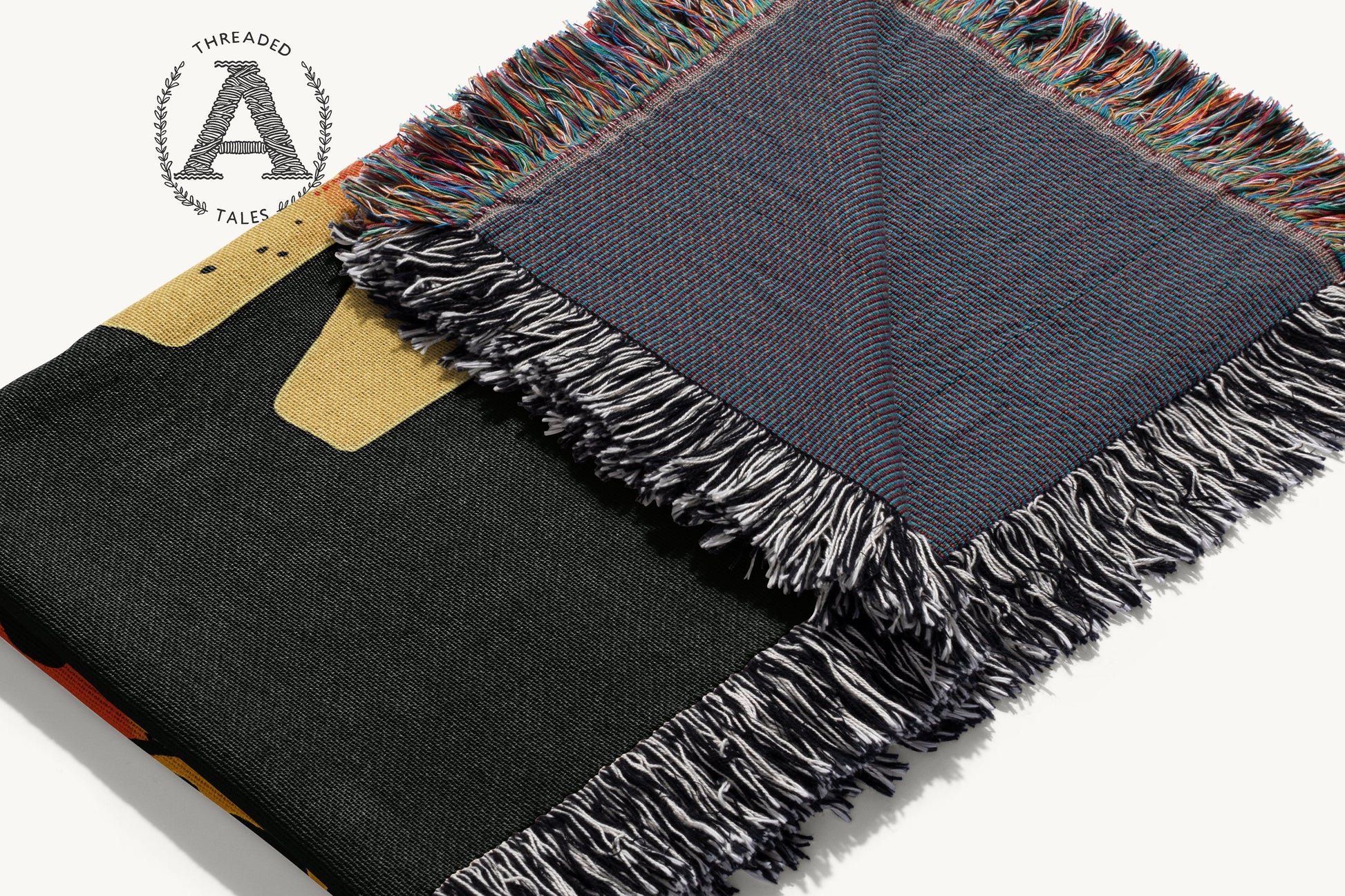 Modern Artistic Fringe Throw Blanket Home Decor product