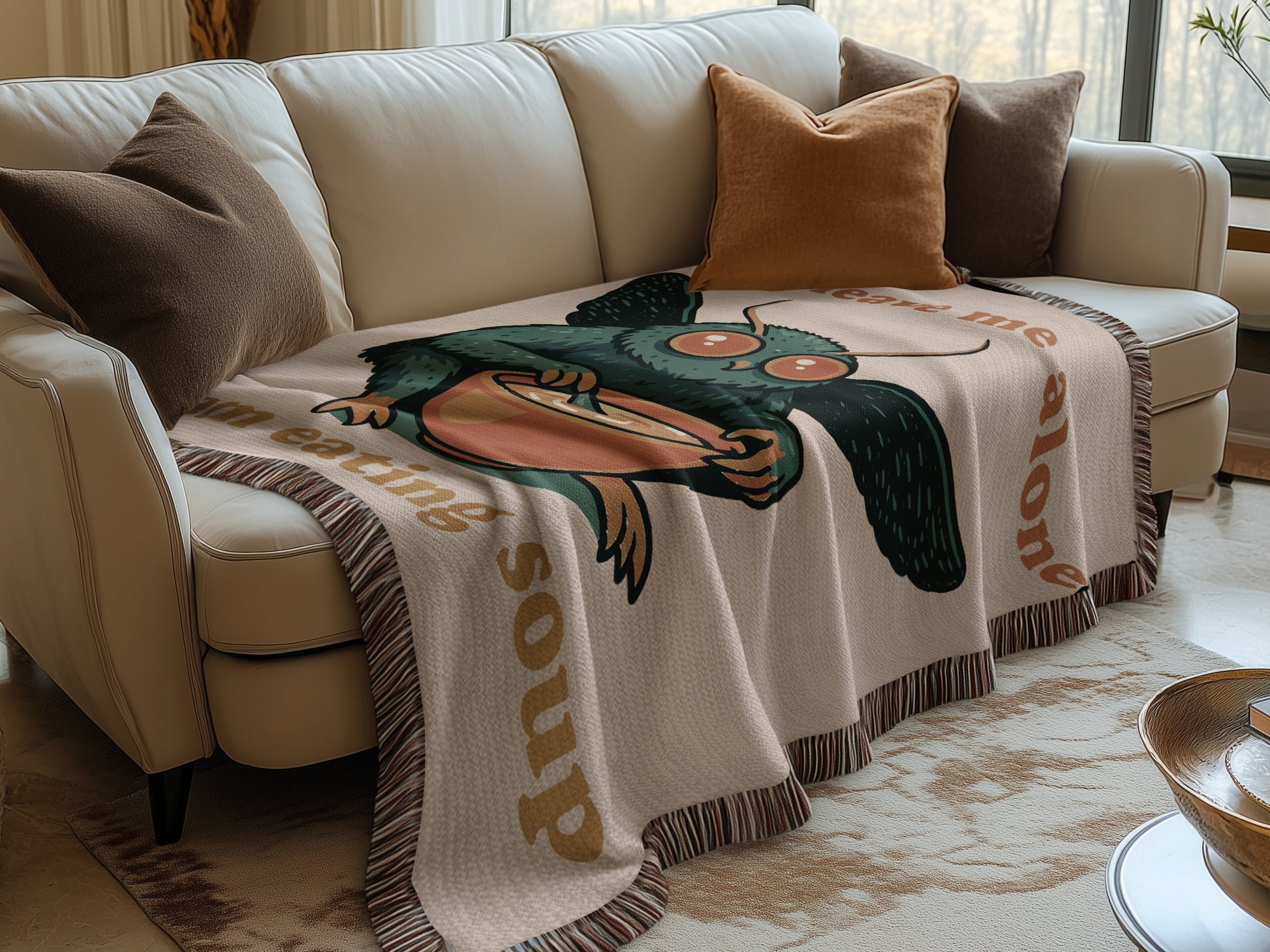 Cute Frog Design Blanket Keep Me Alone Soft Couch Product