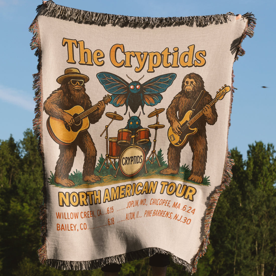 The Cryptids North American Tour Tapestry product type