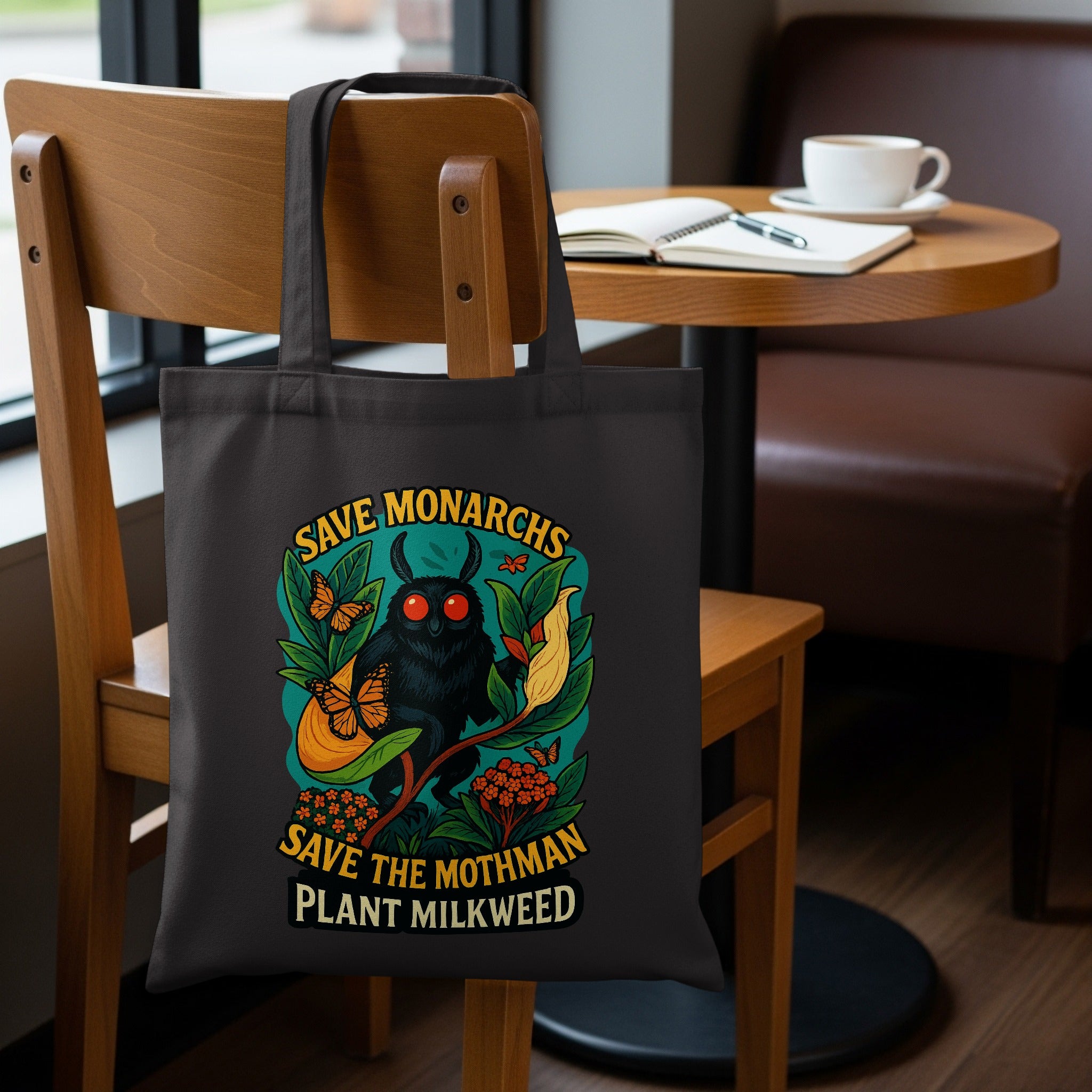 Save the Mothman Plant Milkweed Tote Bag product