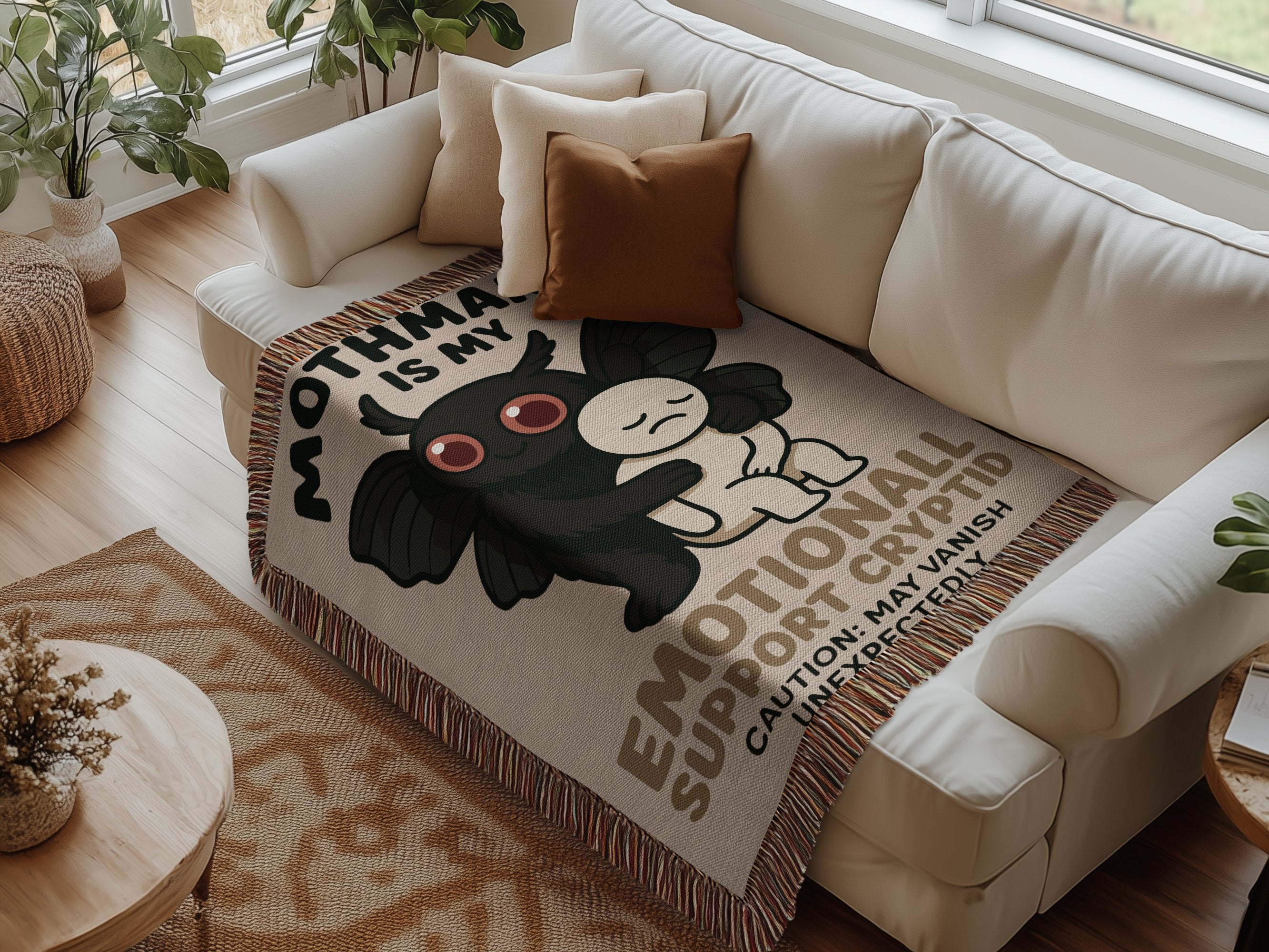 Mothman Emotional Support Graphic Blanket product