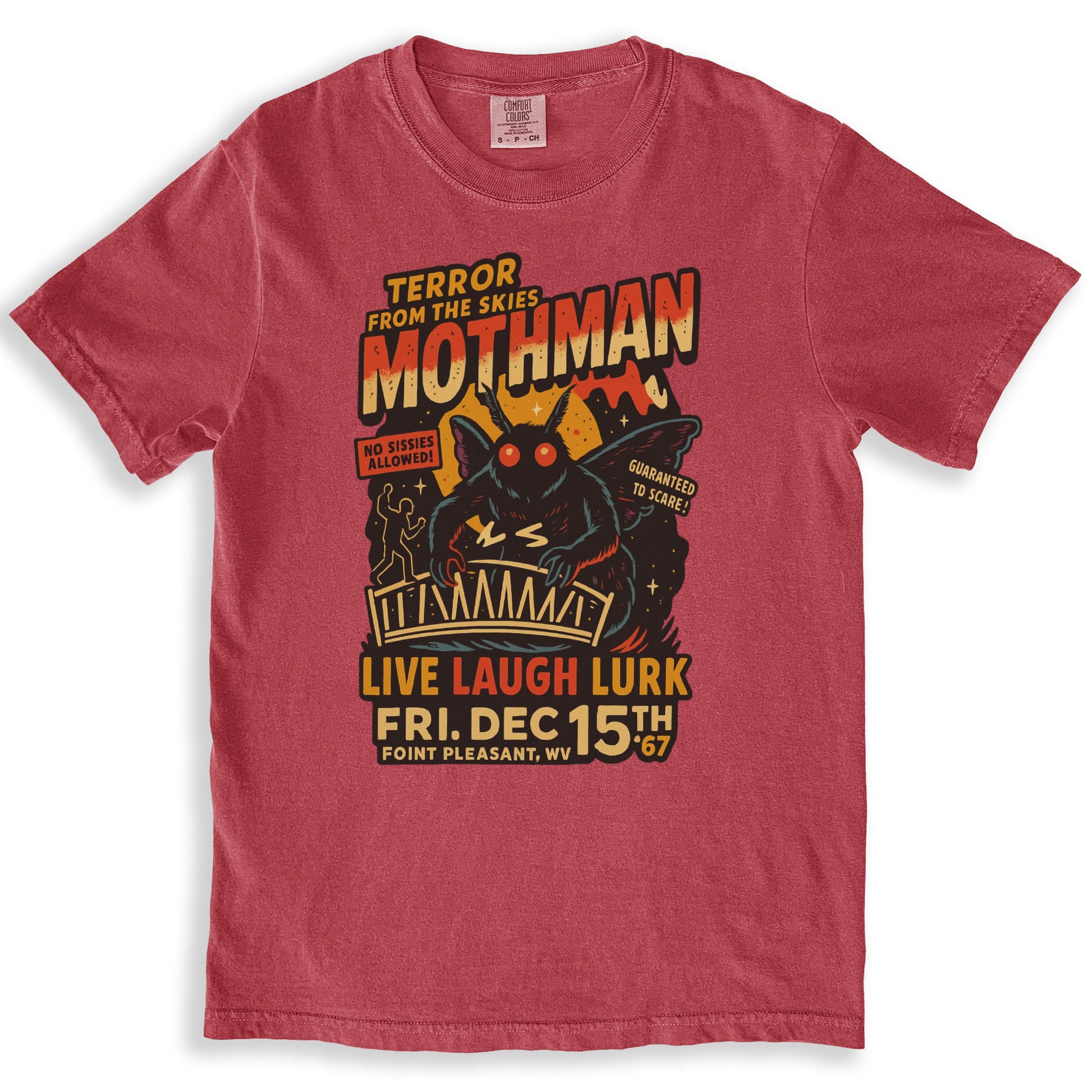 Mothman Live Laugh Lurk Dec 15th 1967 T-shirt product