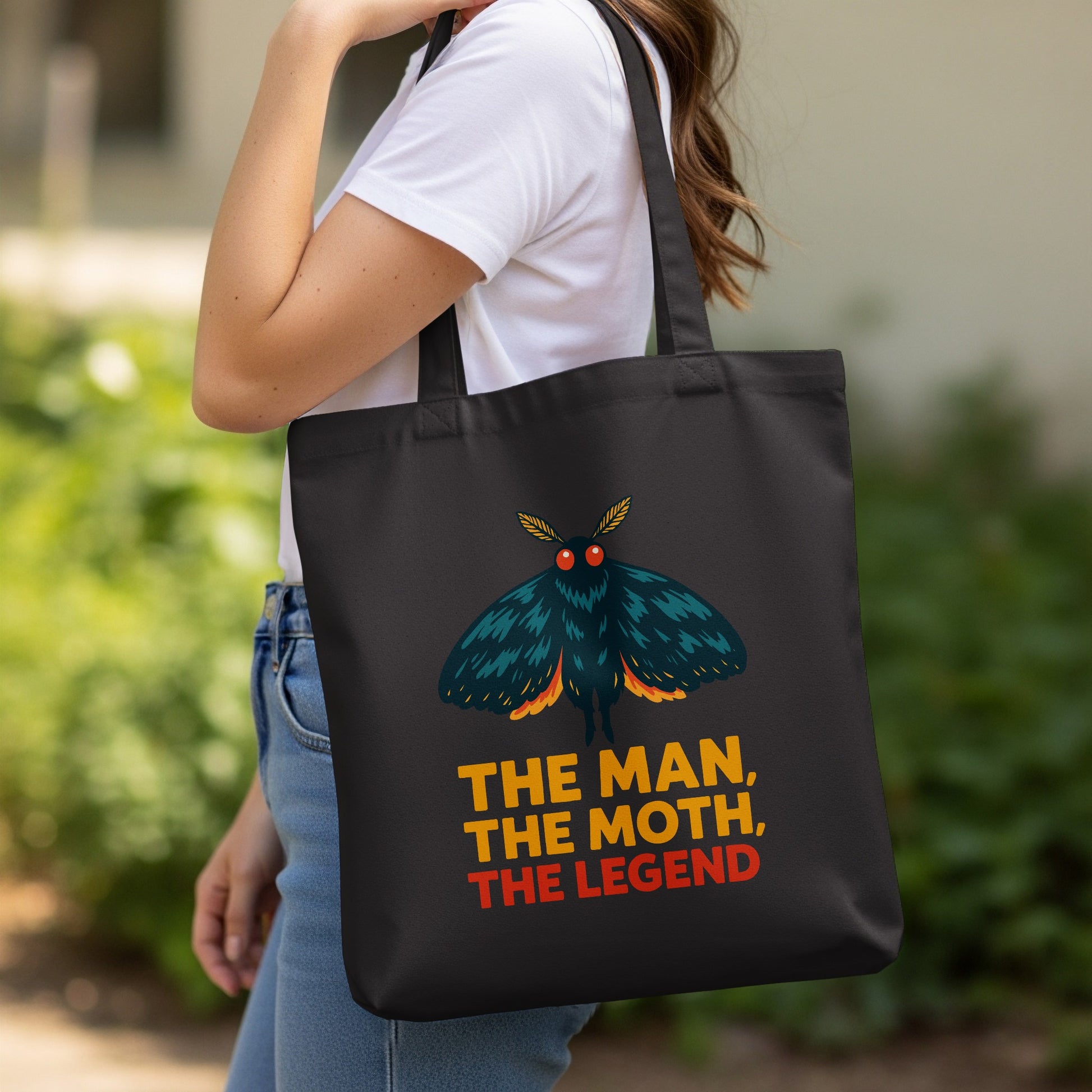 The Man The Moth The Legend Graphic Tote Bag Product
