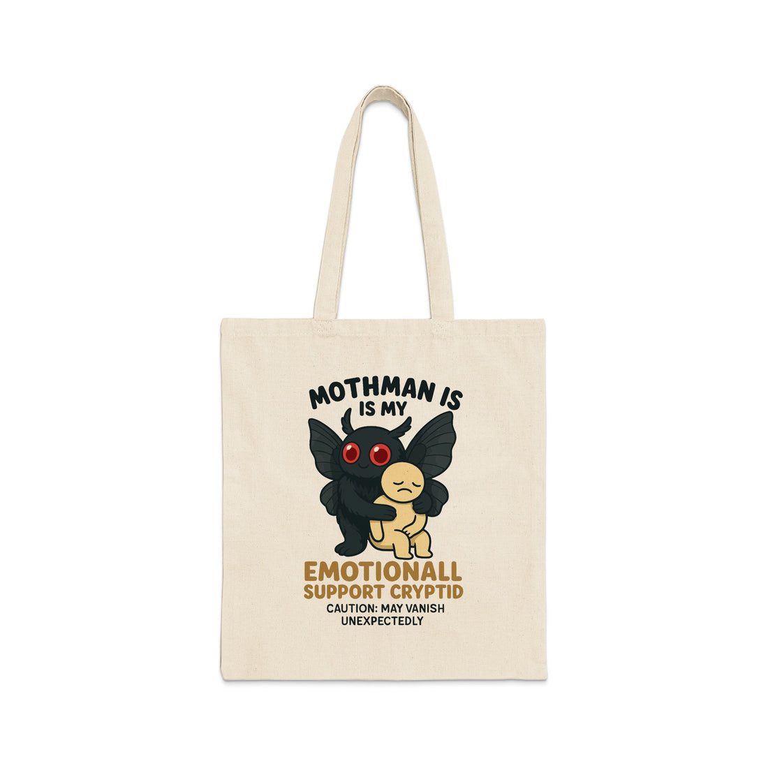 Mothman Emotional Support Cryptid Tote Bag product type