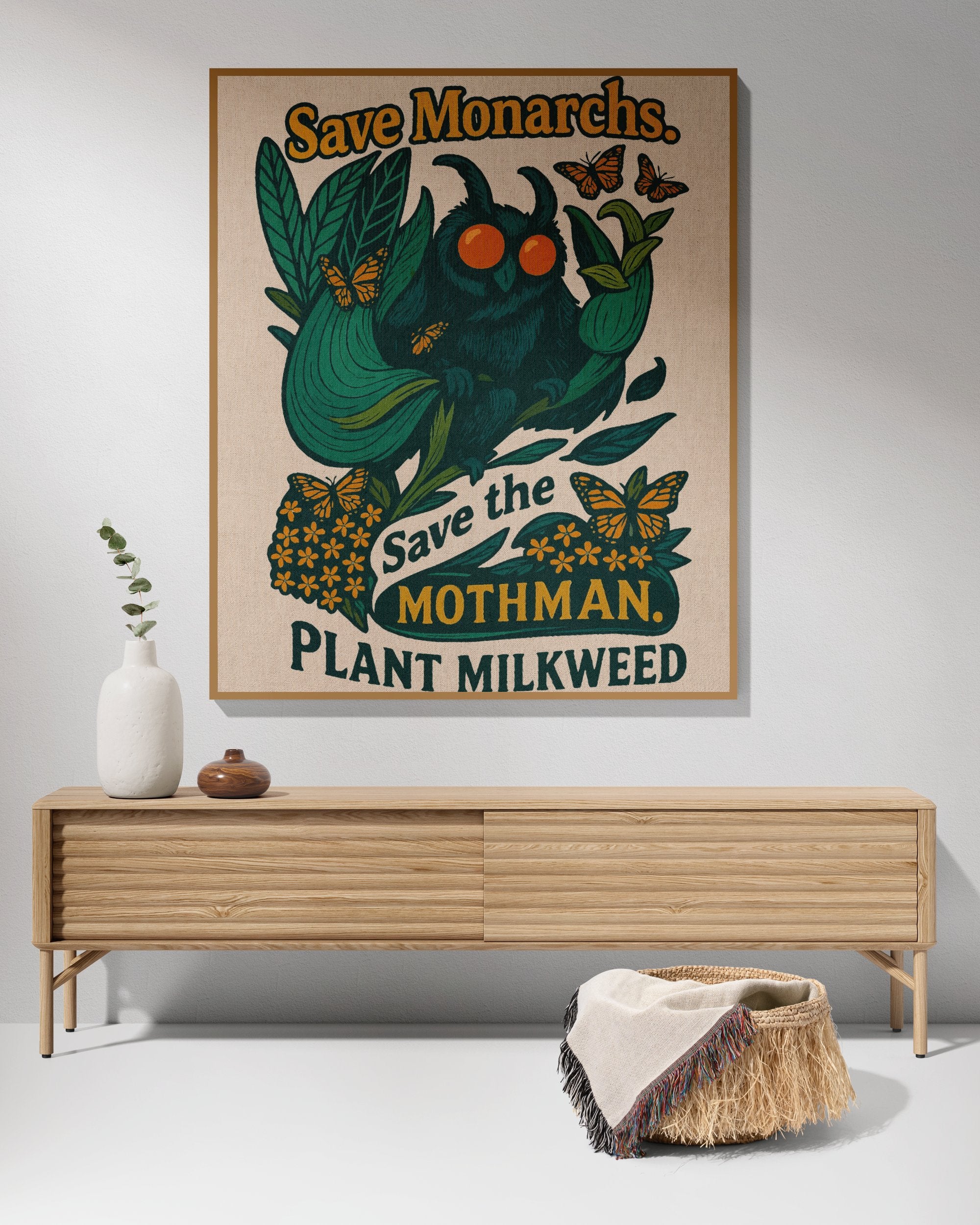 Save The Mothman Plant Milkweed Poster product