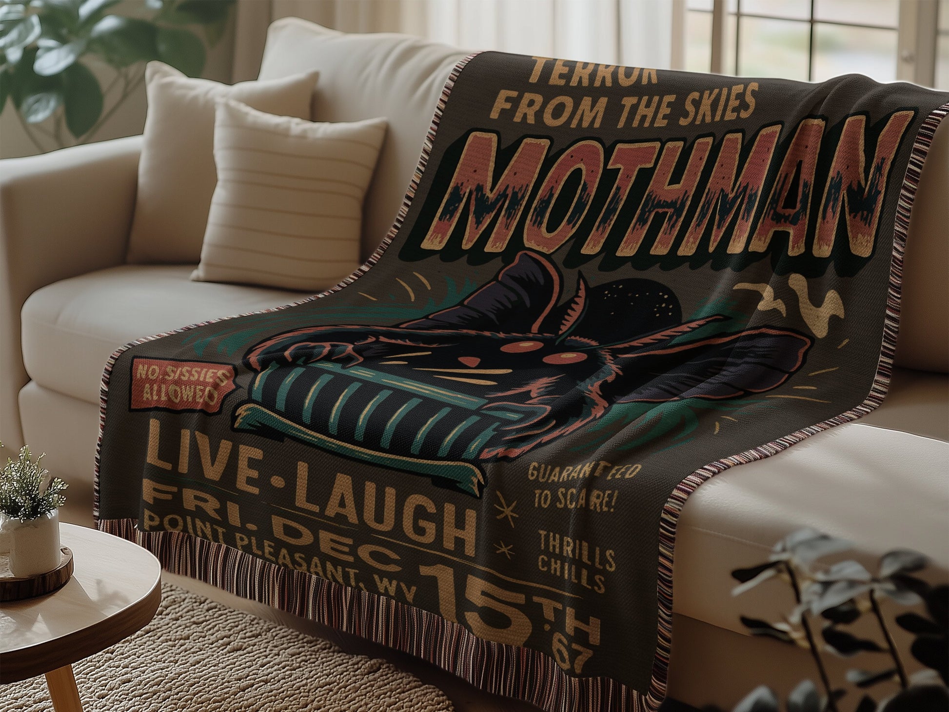 Terror From The Skies Mothman Blanket product