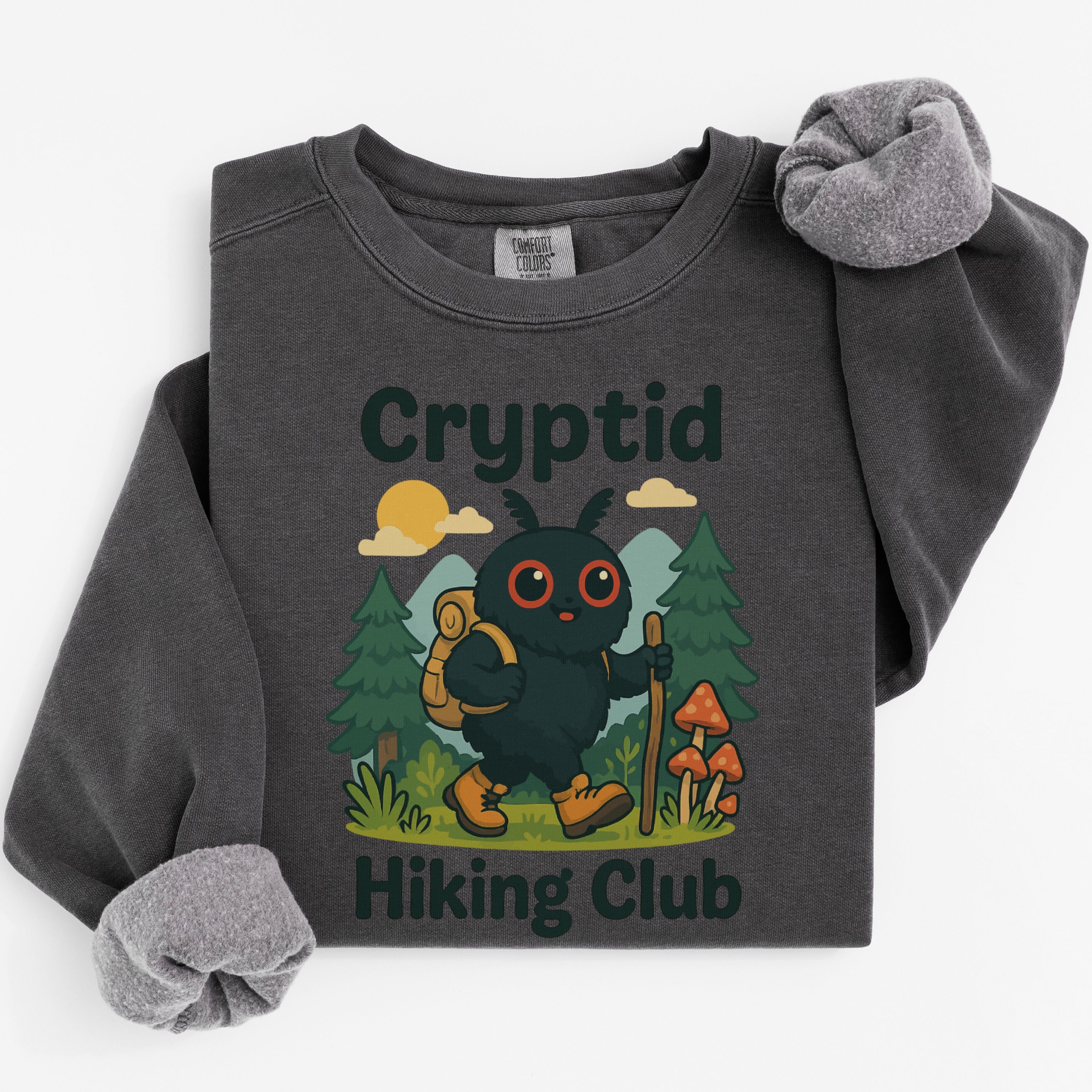 Cryptid Hiking Club Fuzzy Character Sweatshirt product