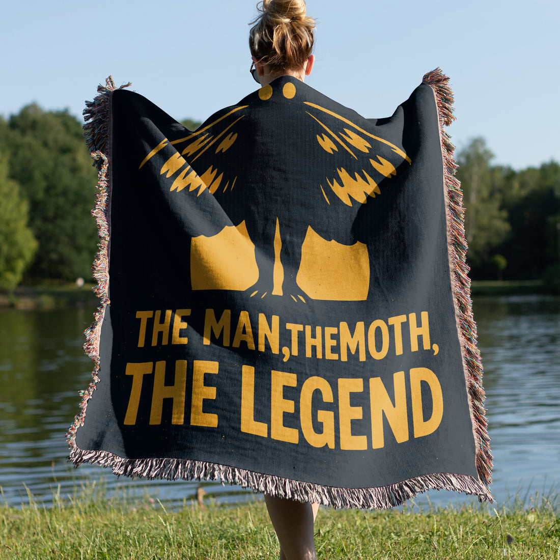 The Man The Moth The Legend Graphic Blanket product type