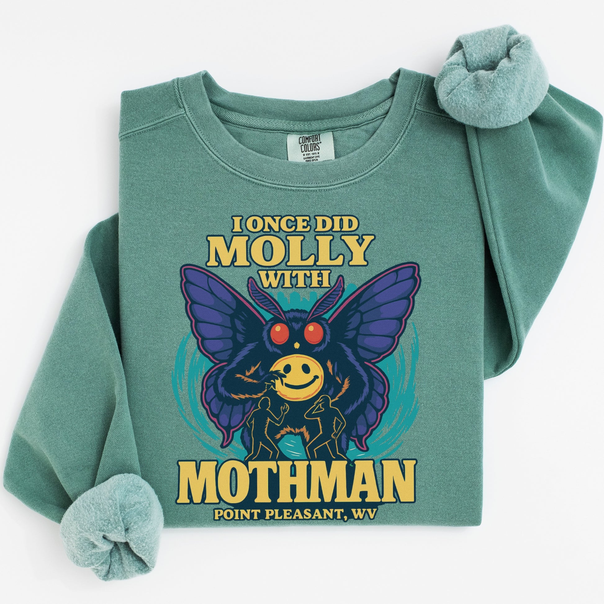 Unique Mothman Graphic Sweatshirt Novelty Product
