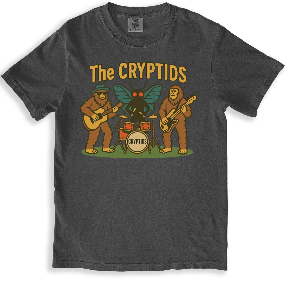 The Cryptids Band Graphic T-shirt Music Theme product type