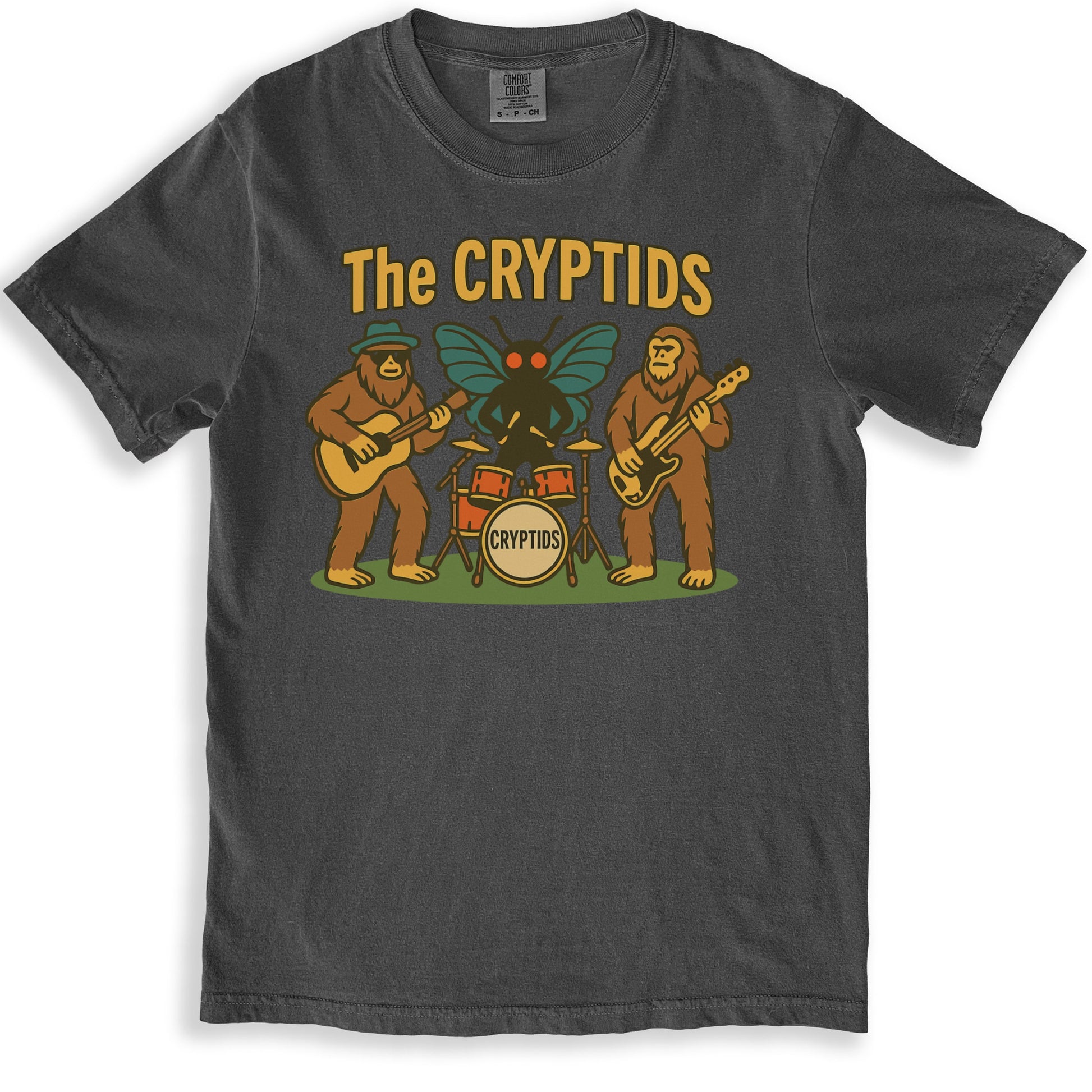 The Cryptids Band Graphic T-shirt Music Theme product type