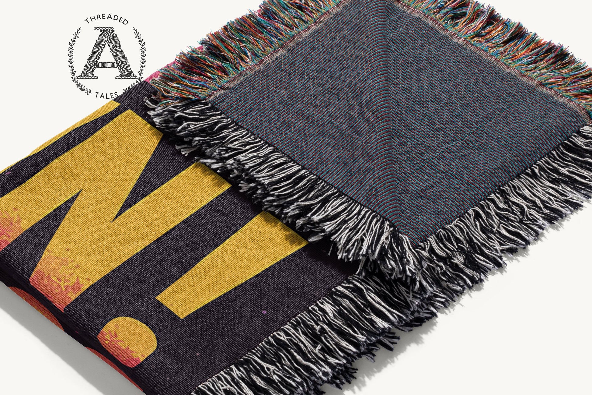 Threaded Tales Stylish Fringe Blanket product type