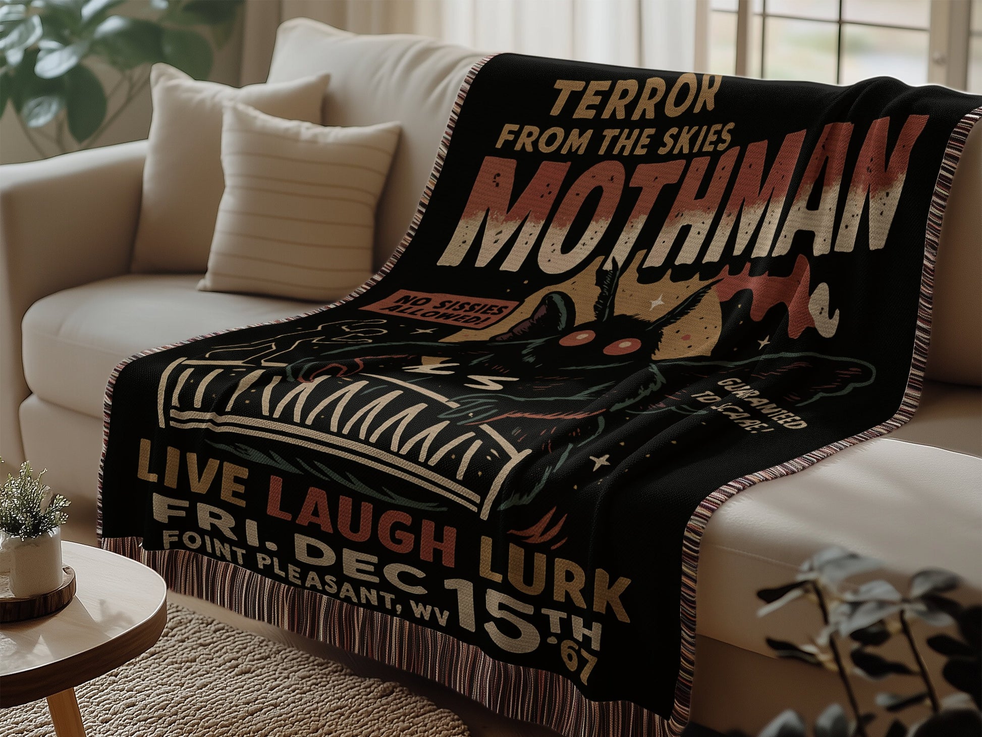 Terror from the Skies Mothman Blanket Product Type