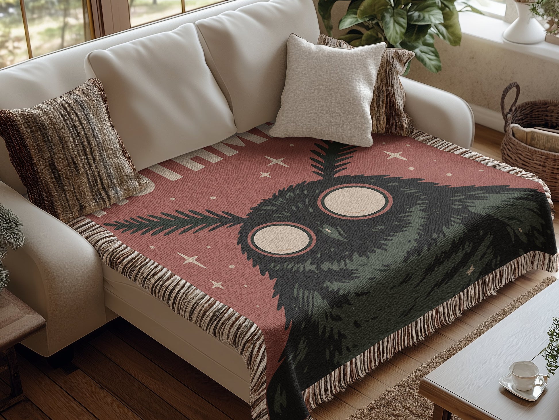 Cozy Owl Design Throw Blanket product type