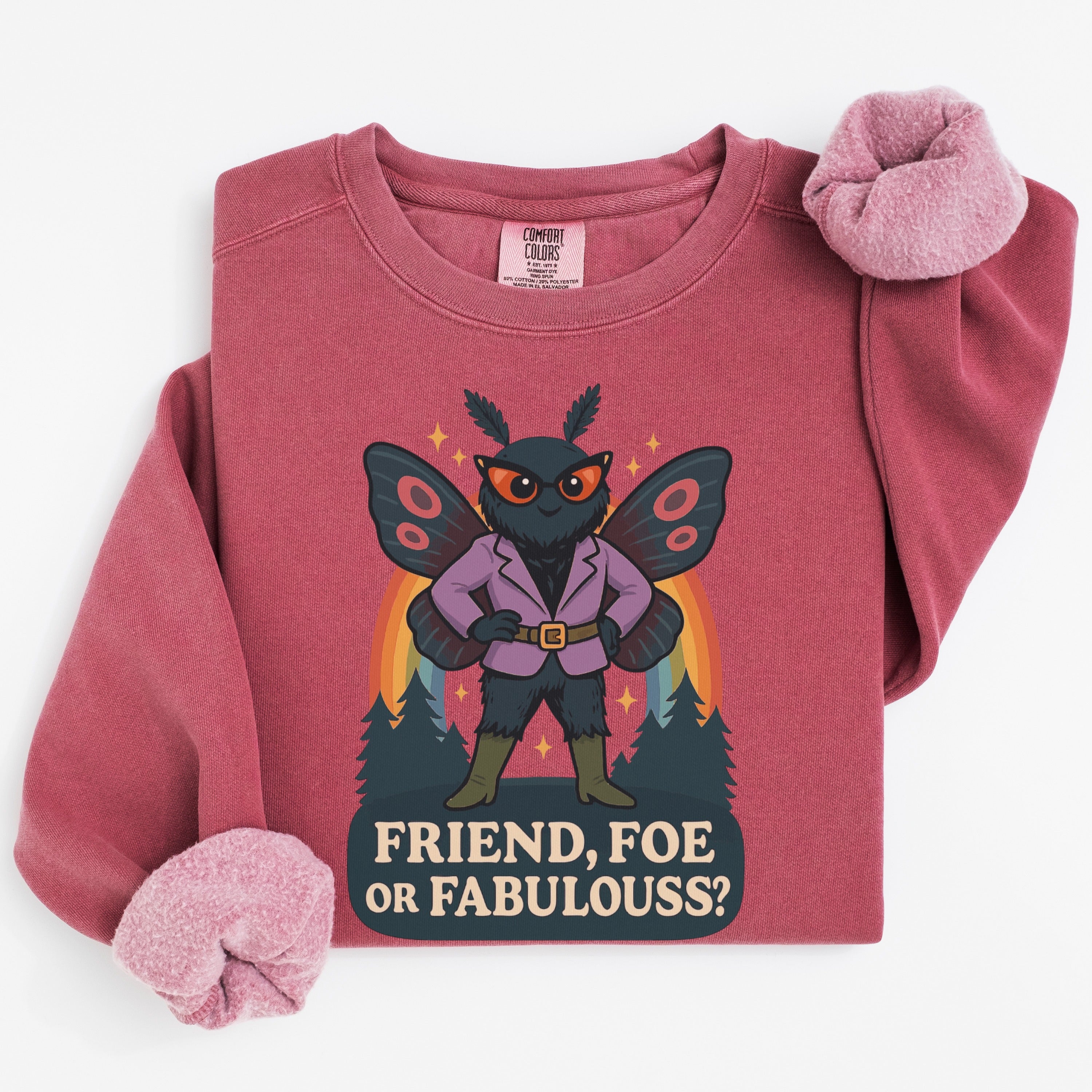 Friend Foe or Fabulous Mothman Sweatshirt product type