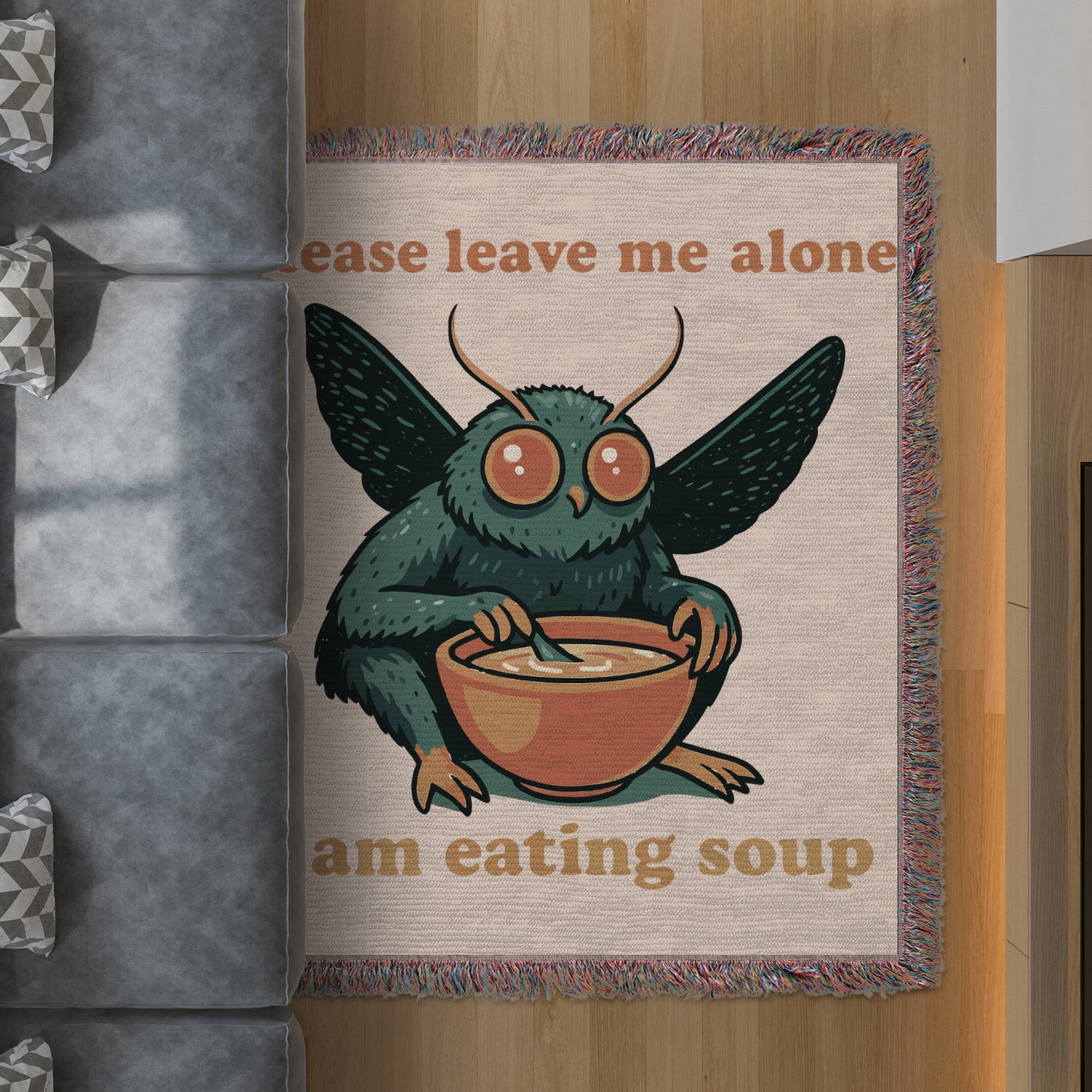 Please Leave Me Alone Soup Eating Rug product type