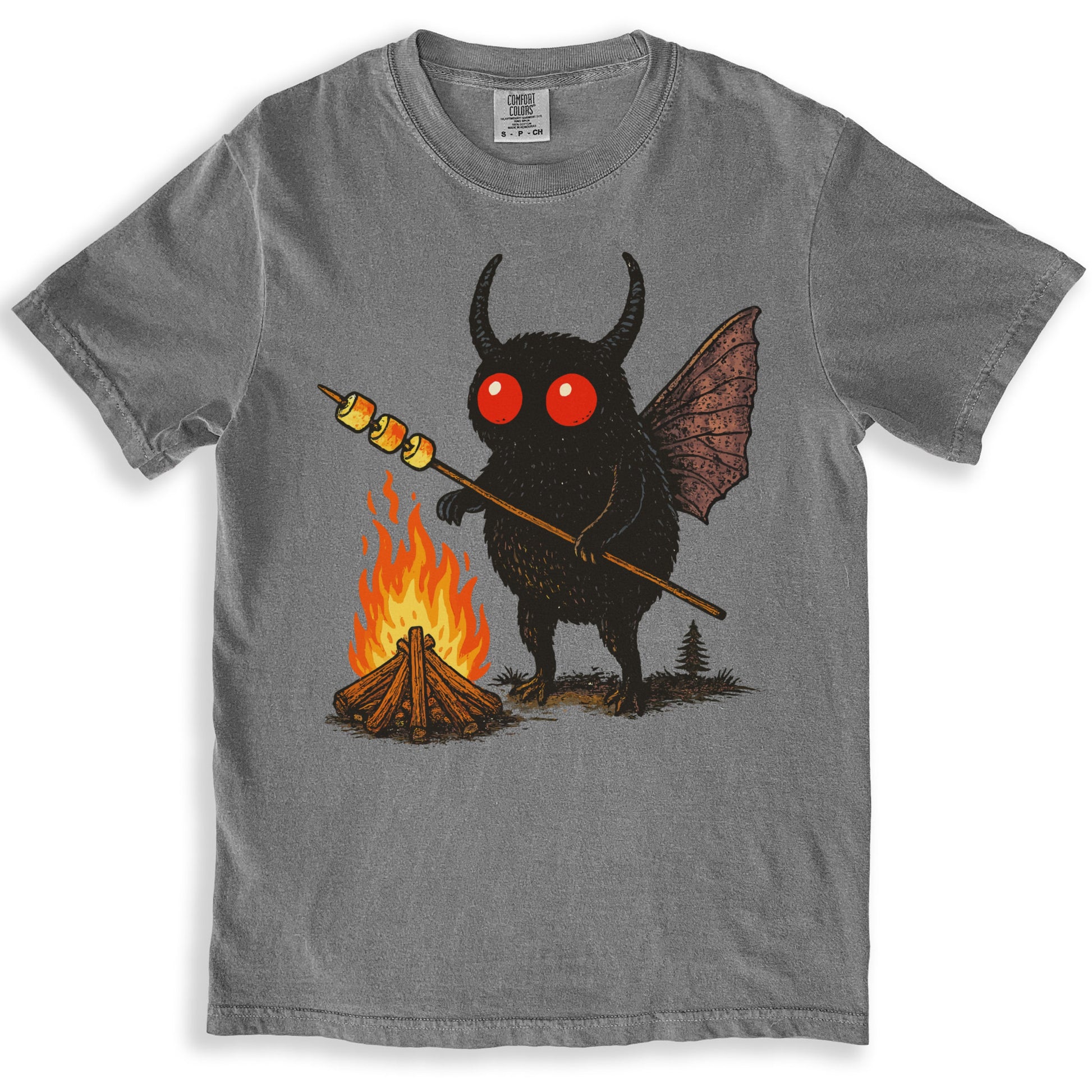 Mothman Roasting Marshmallows Graphic Tee product