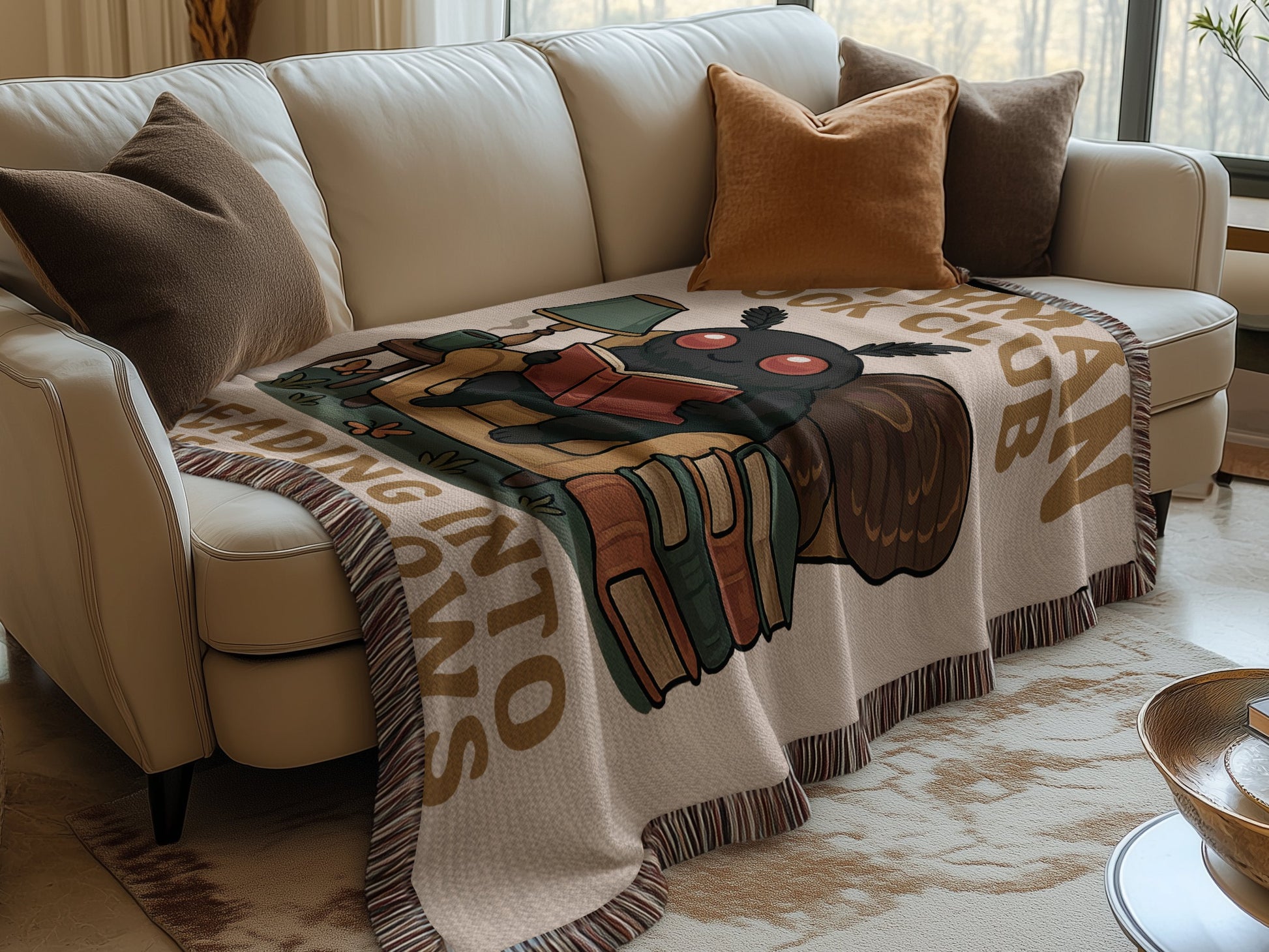Cozy Bookworm Club Throw Blanket product