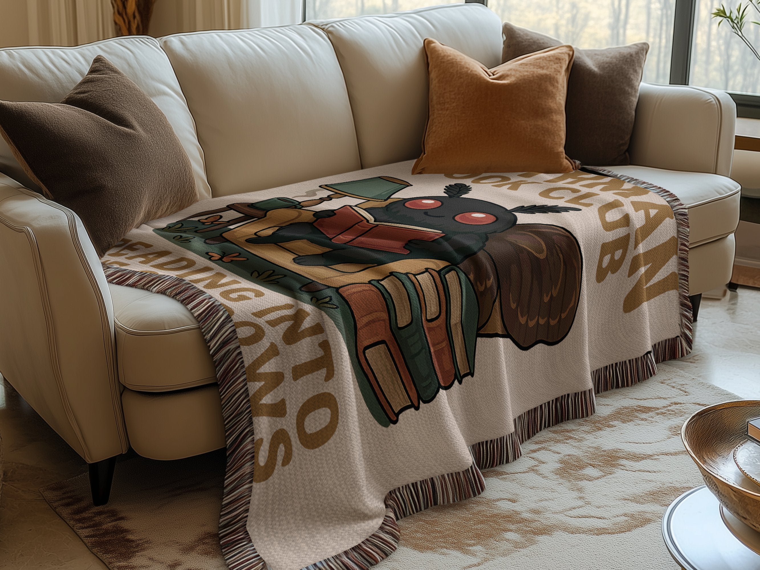 Cozy Bookworm Club Throw Blanket product