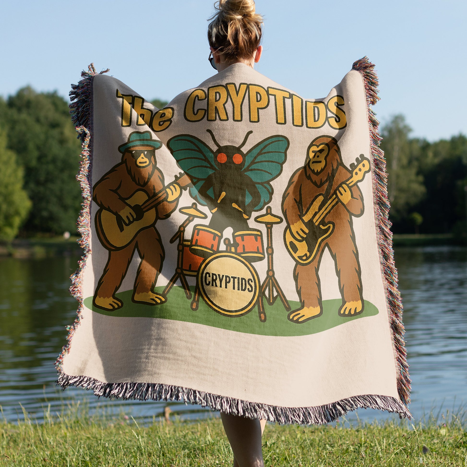 The Cryptids Design Cozy Throw Blanket product