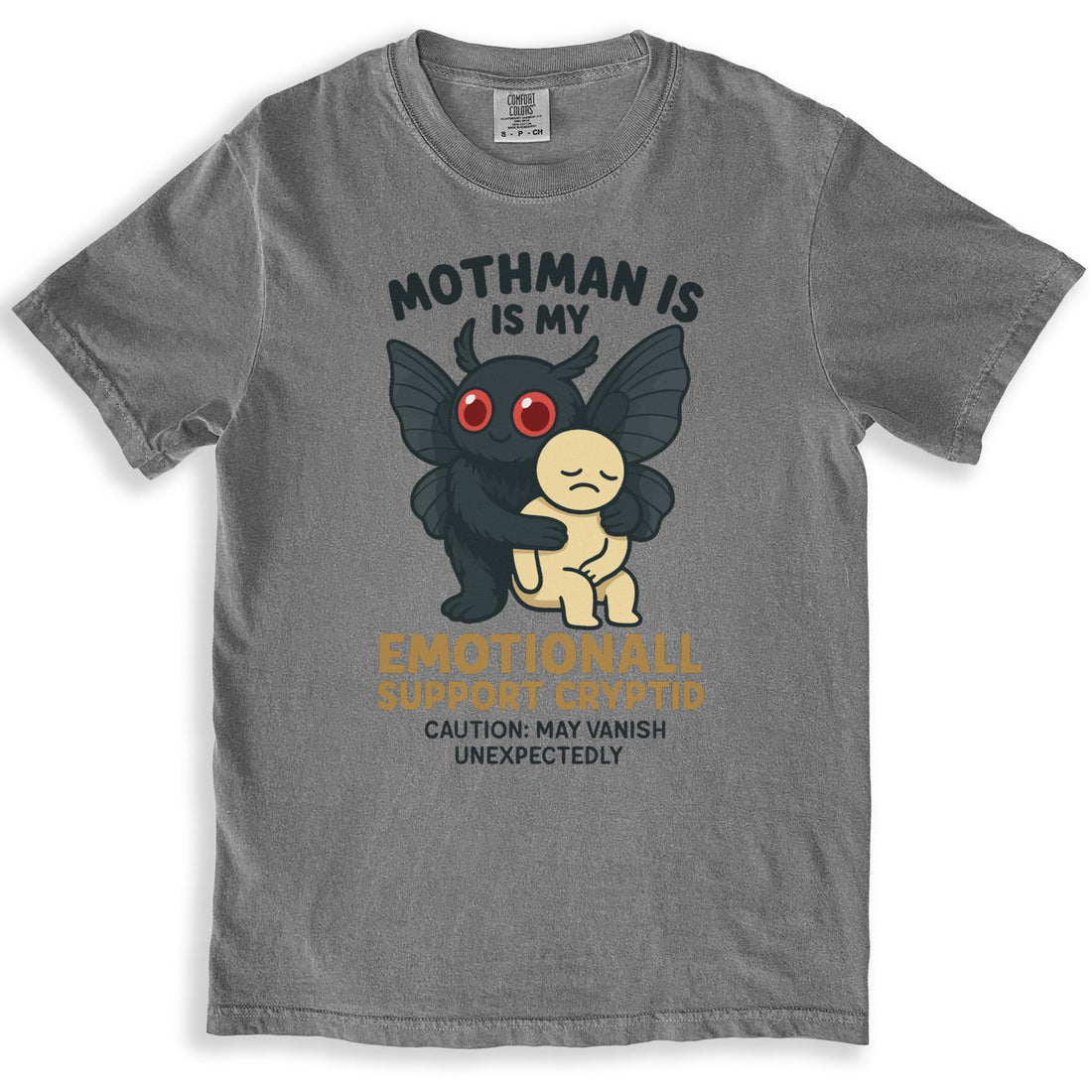 Mothman Emotional Support Cryptid Graphic Tee product