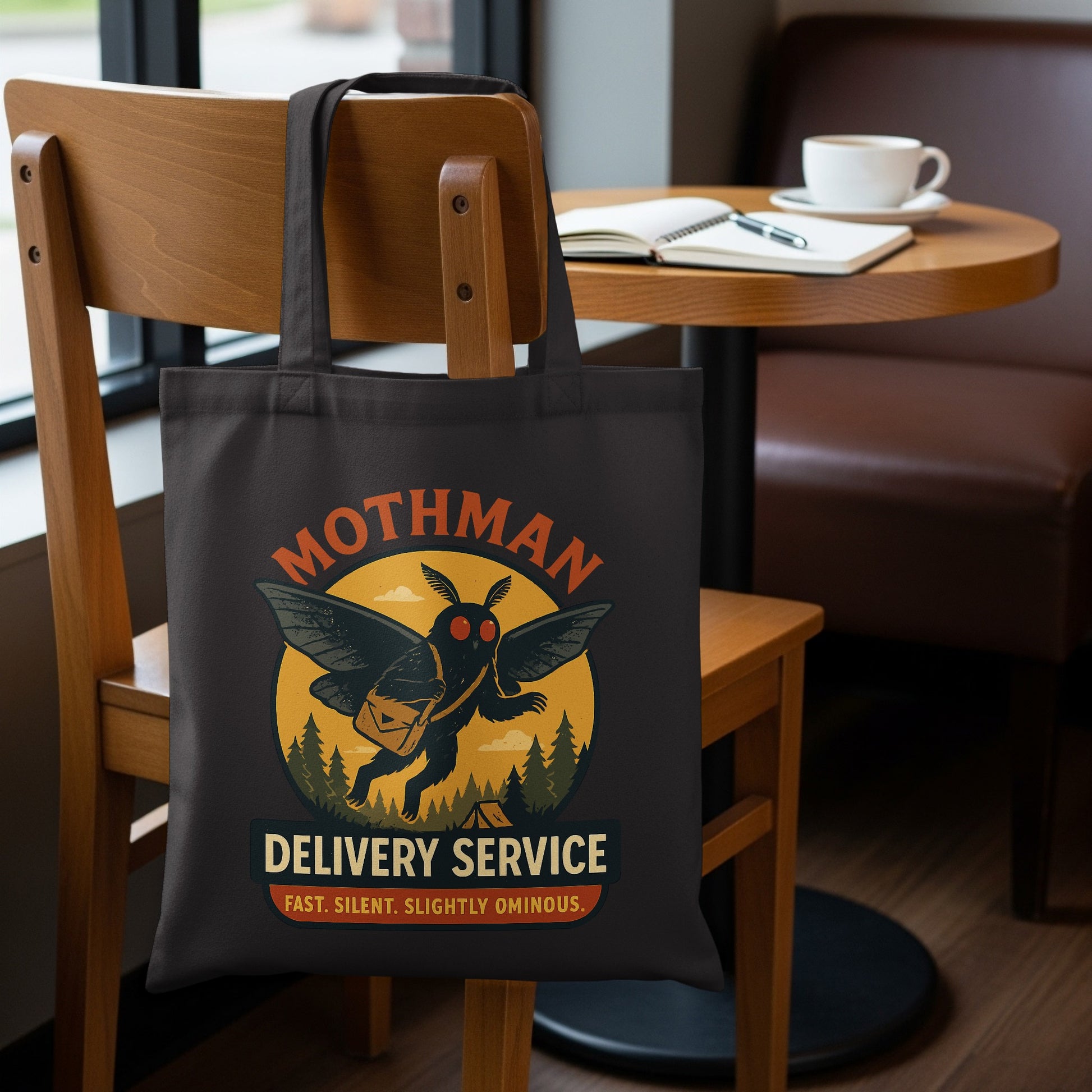 Mothman Delivery Service Print Tote Bag Product