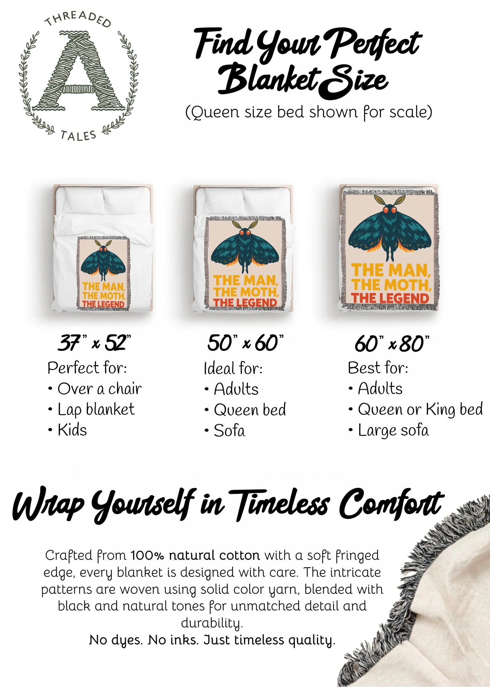 The Man The Moth The Legend Blanket product
